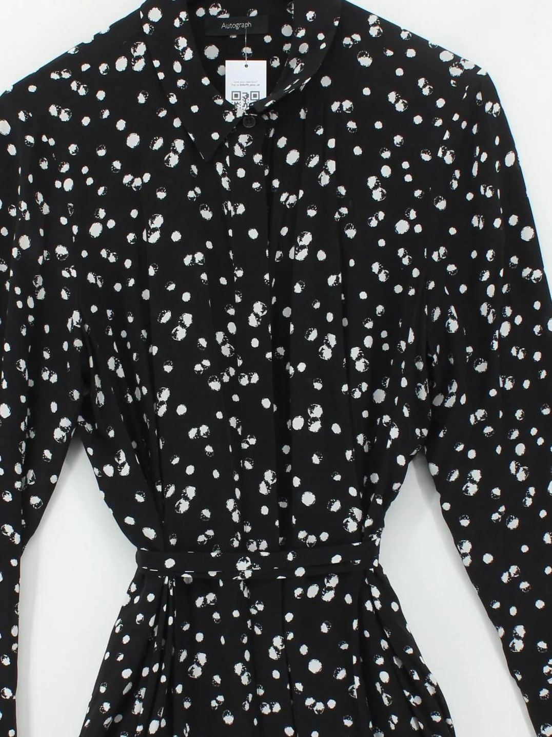 Autograph Shirt Midi Dress UK14 in Black - Image 3