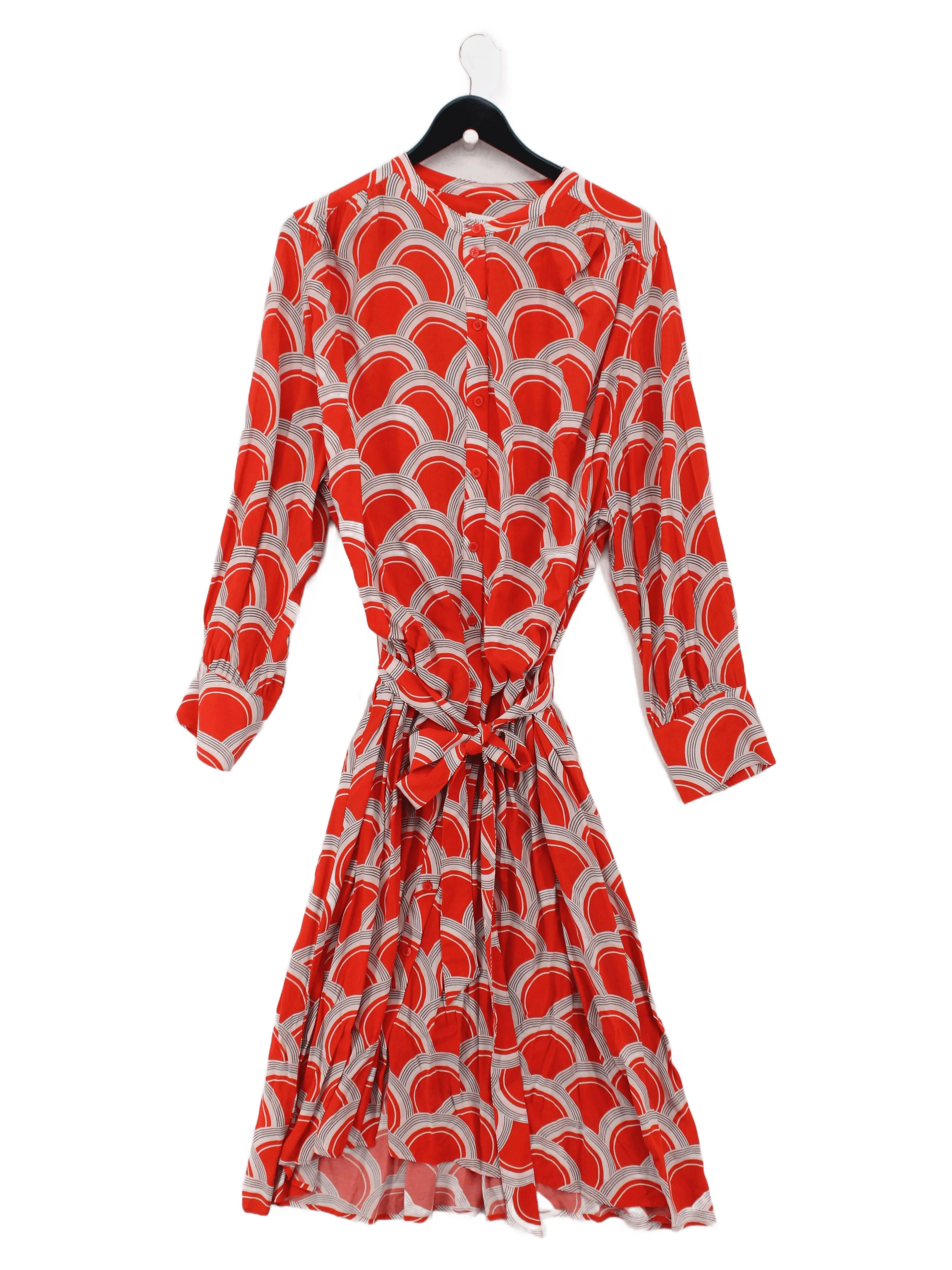 Autograph Shirt Midi Dress UK24 in Orange
