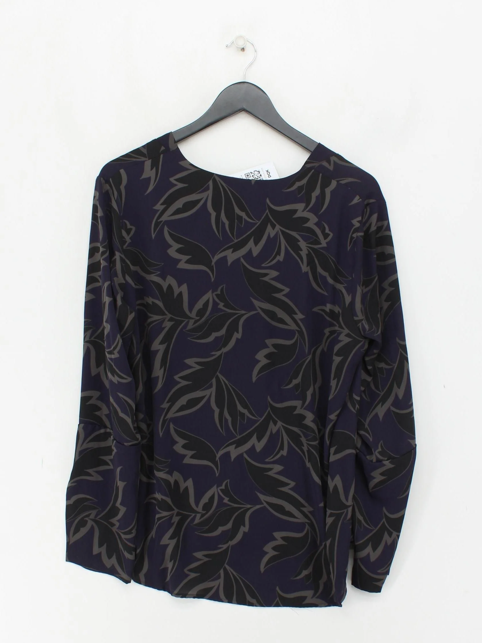 Autograph Women's Blouse M Multi Floral 100% Polyester Long Sleeve V-Neck Basic - Image 2