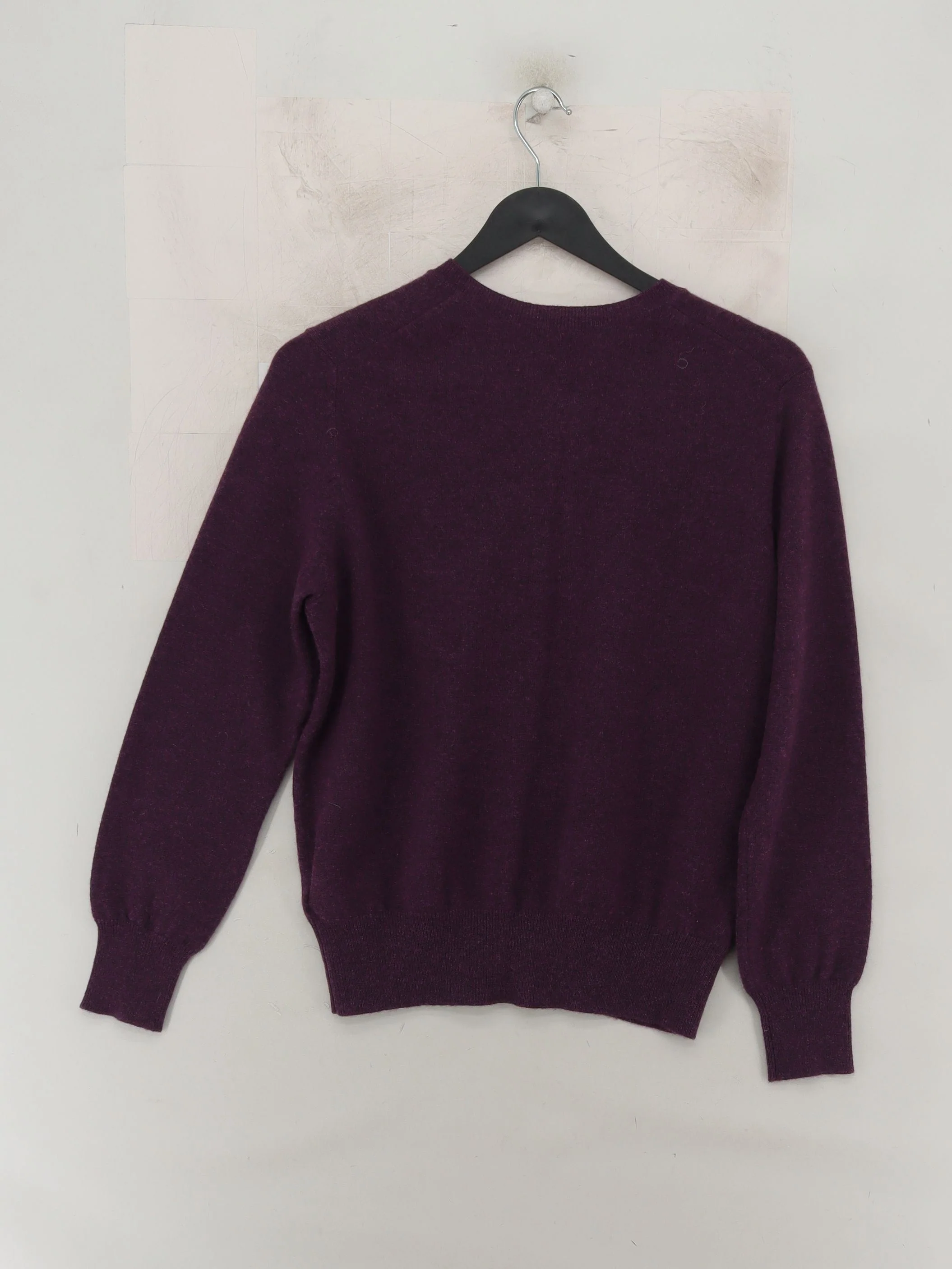 Autograph Women's Cardigan M Purple 100% Cashmere Round Neck Cardigan - Image 2