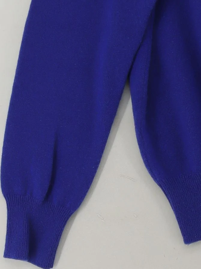Autograph Women's Cardigan UK 14 Blue 100% Cashmere Round Neck Cardigan - Image 4