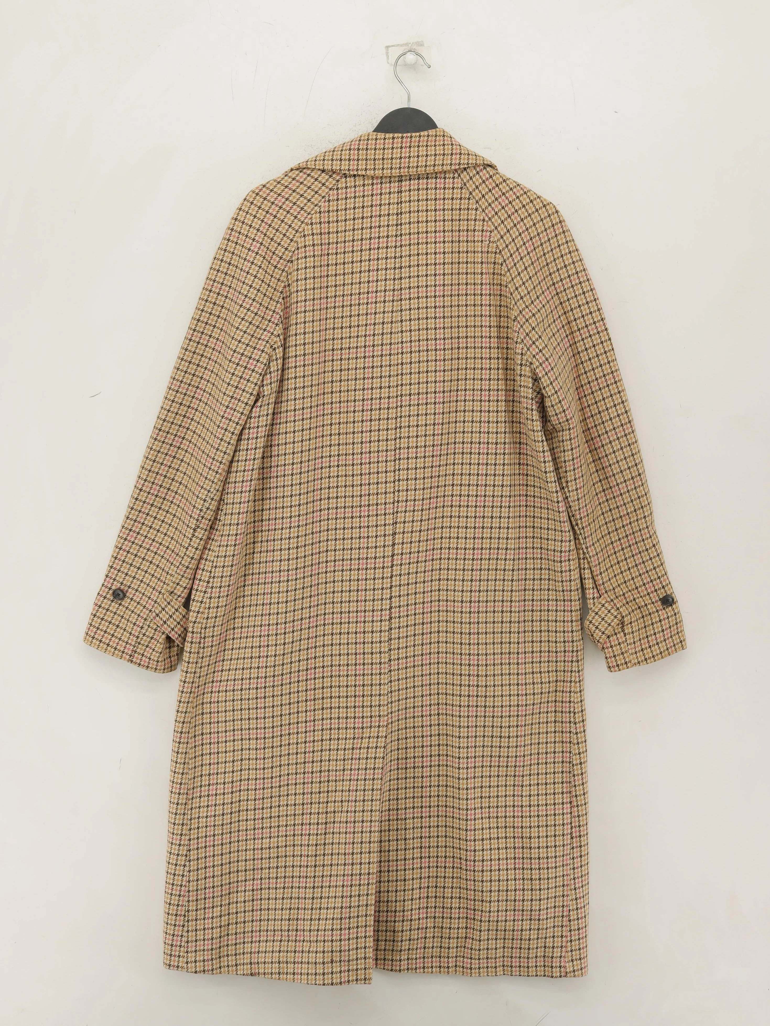 Autograph Women's Coat UK 10 Multi Checkered Cotton with Polyester Trench Coat - Image 2