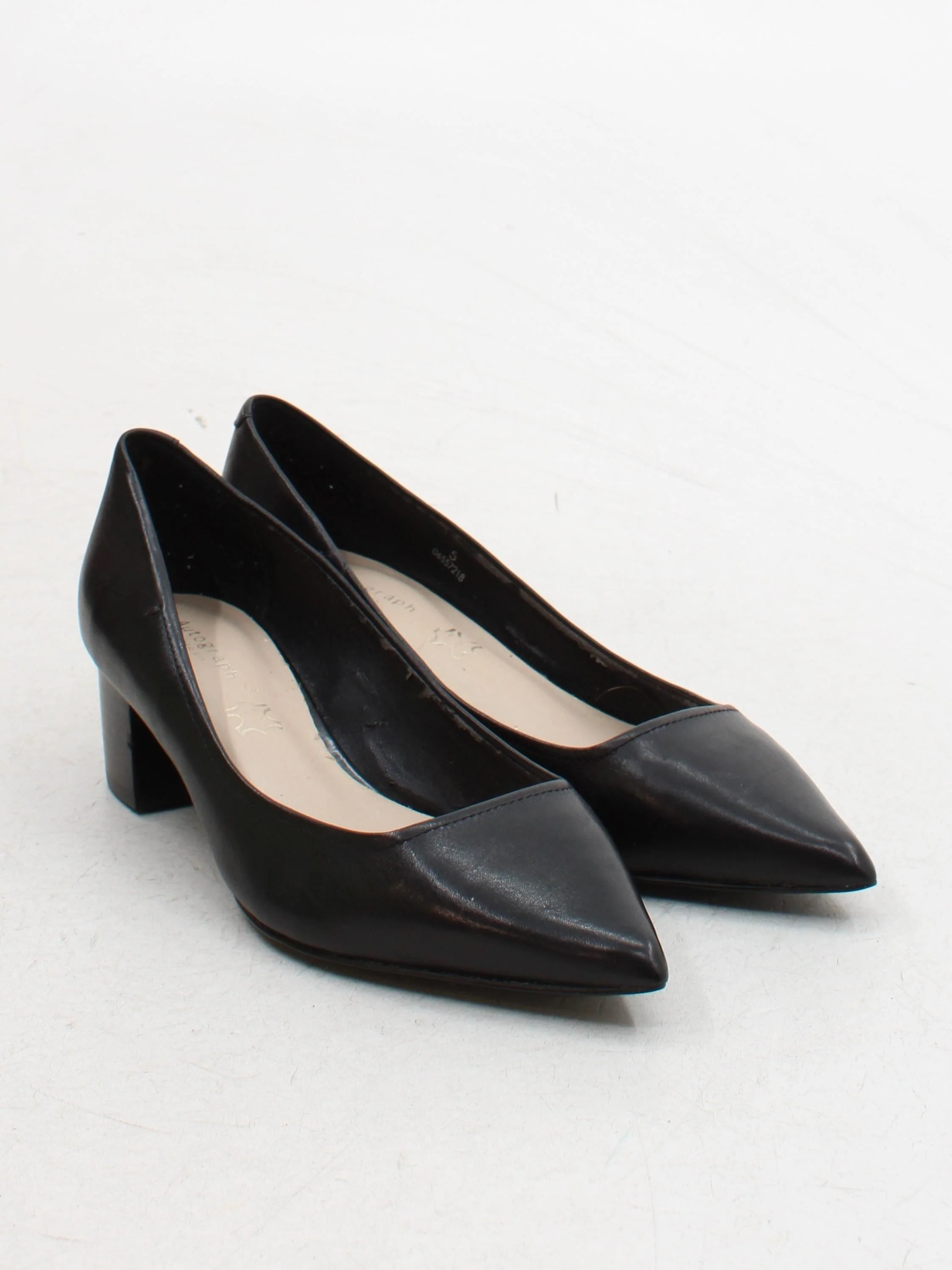 Autograph Women's Heels UK 5 Black 100% Leather Court - Image 4