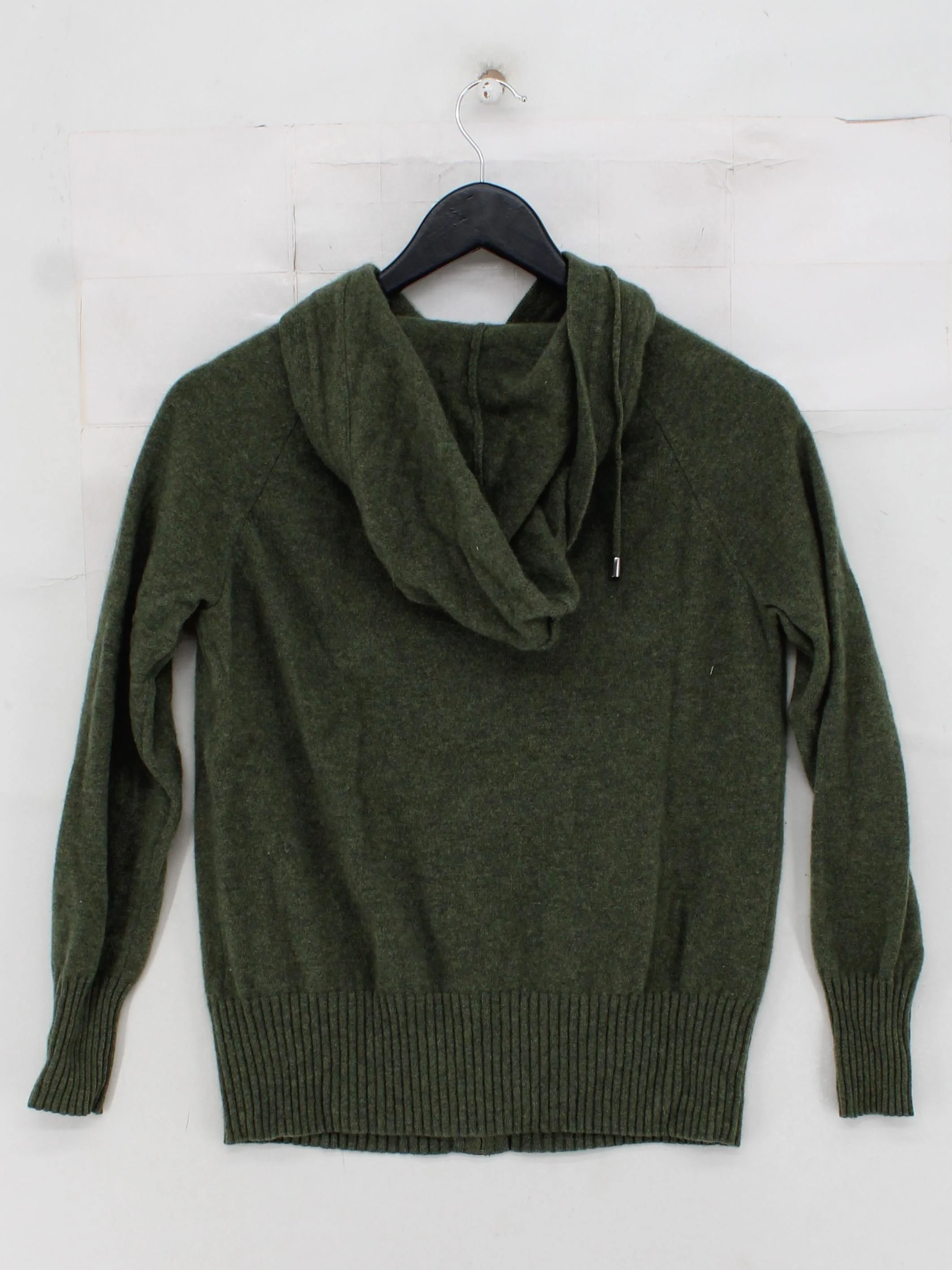 Autograph Women's Hoodie XS Green 100% Cashmere Pullover - Image 2