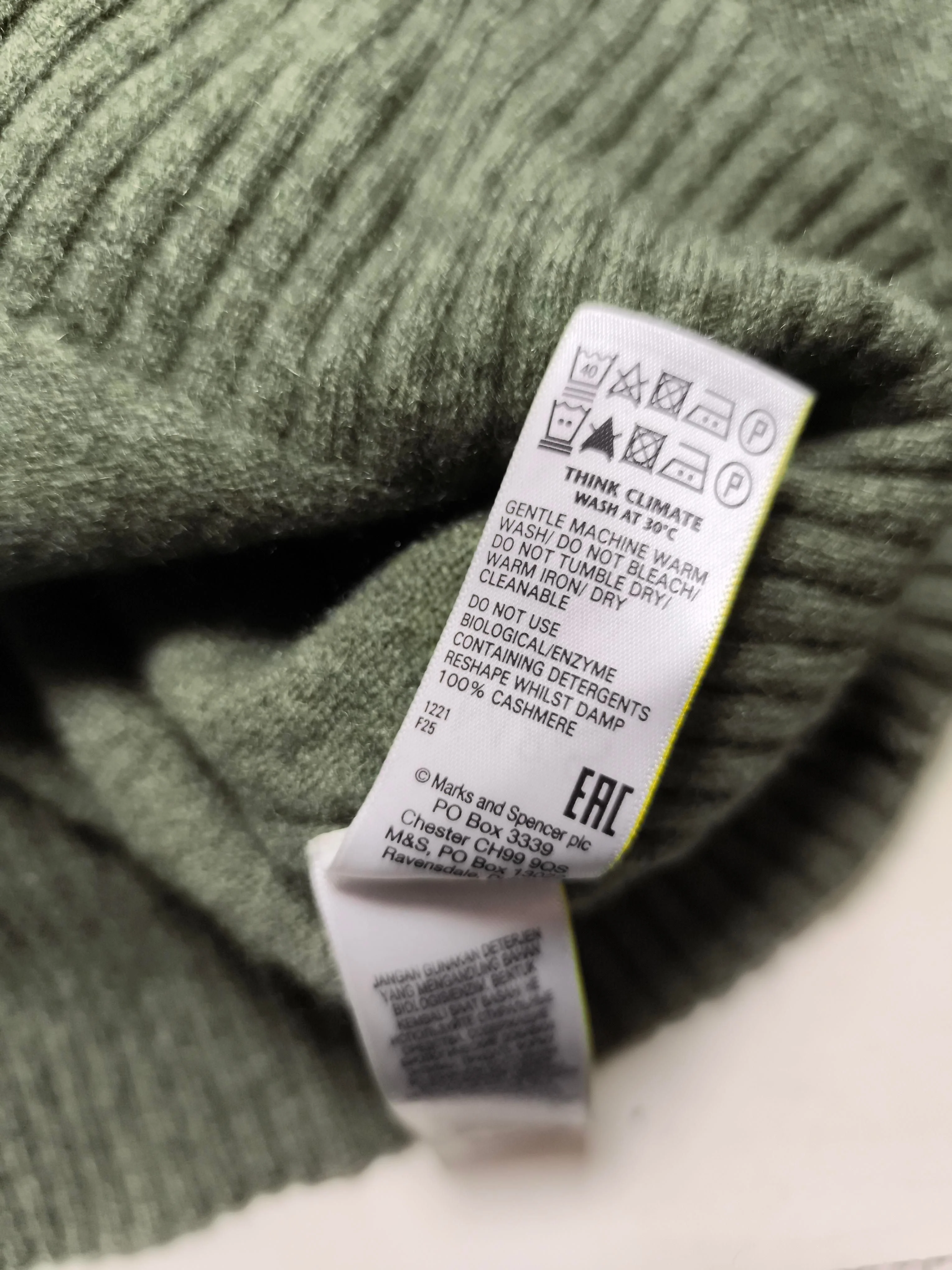 Autograph Women's Hoodie XS Green 100% Cashmere Pullover - Image 6