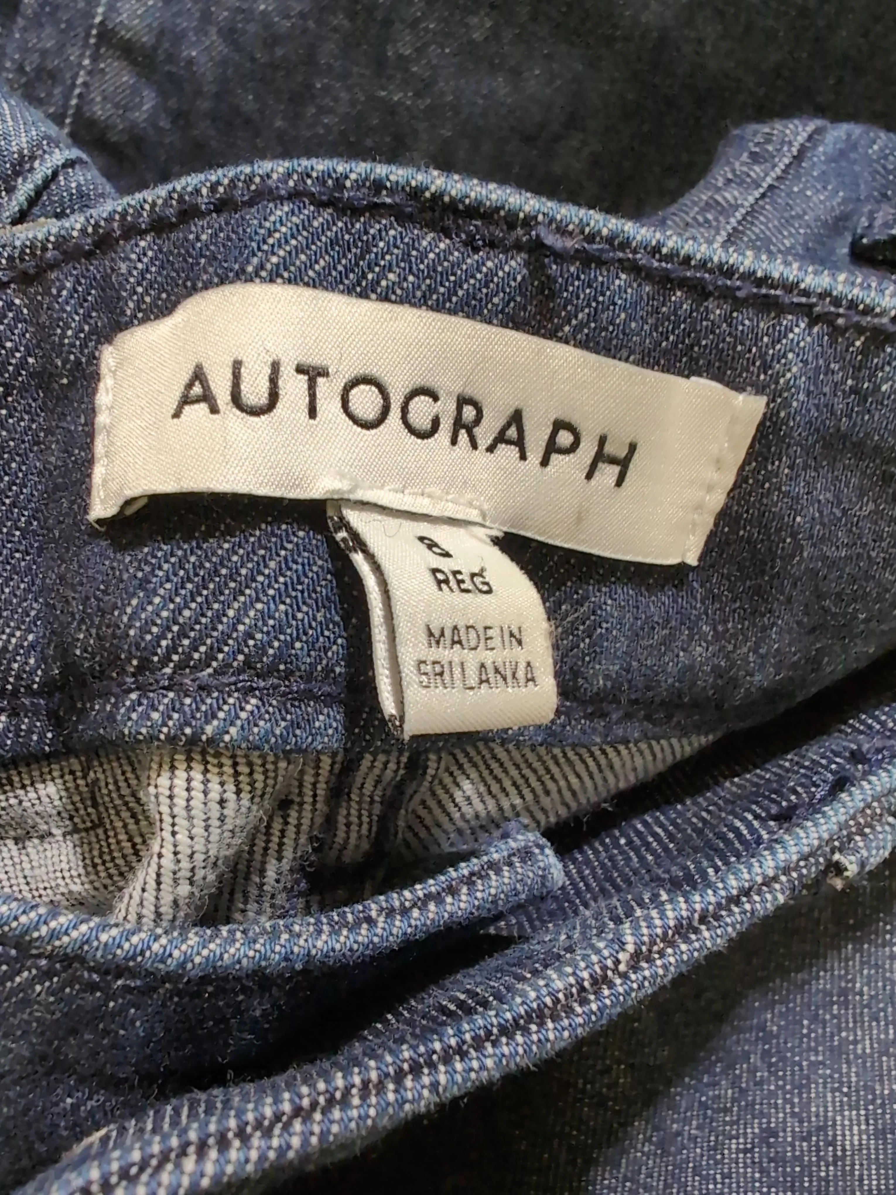 Autograph Women's Jeans UK 8 Blue Cotton with Elastane Wide-Leg - Image 5