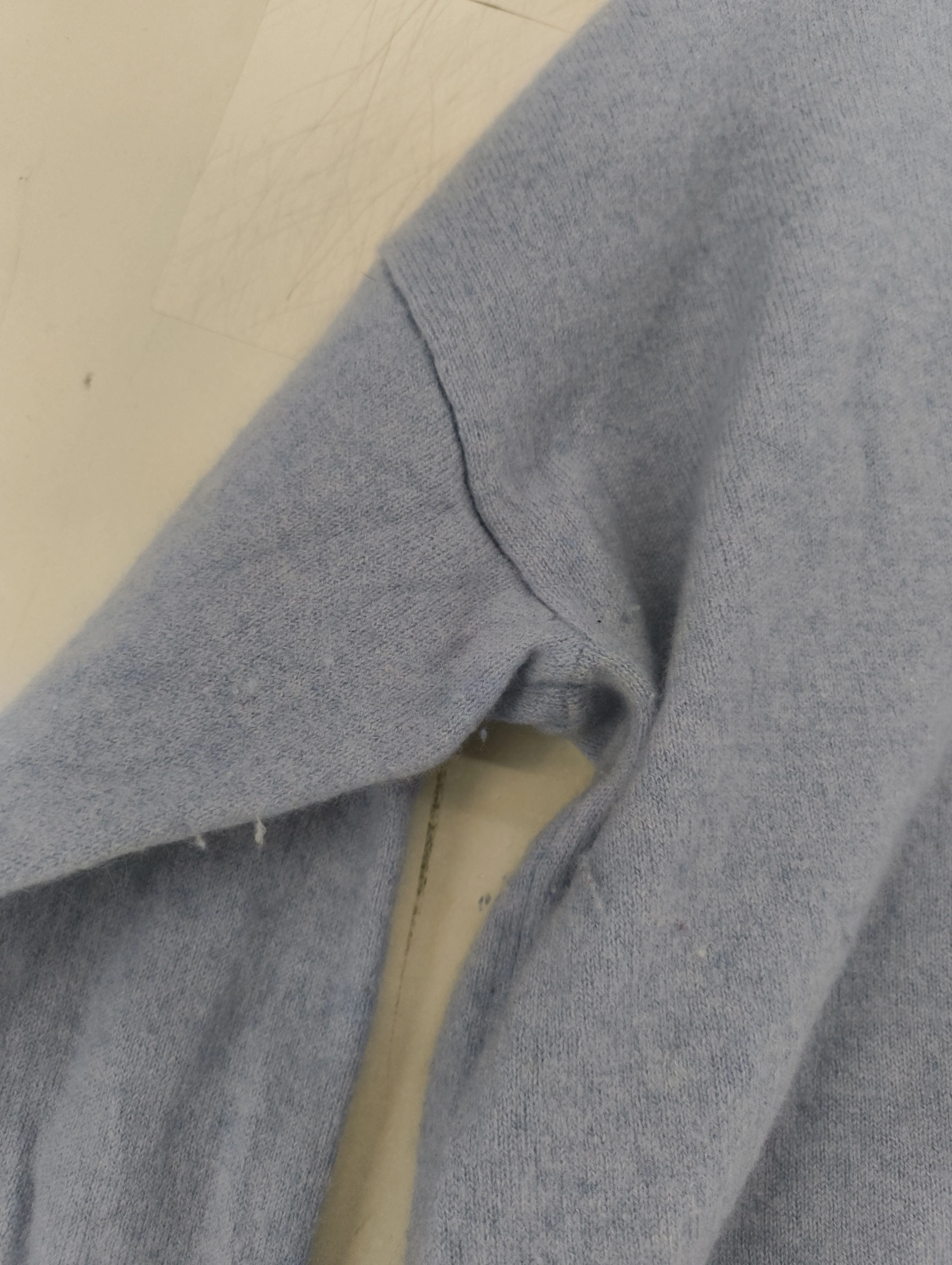 Autograph Women's Jumper M Blue 100% Cashmere V-Neck Pullover - Image 5