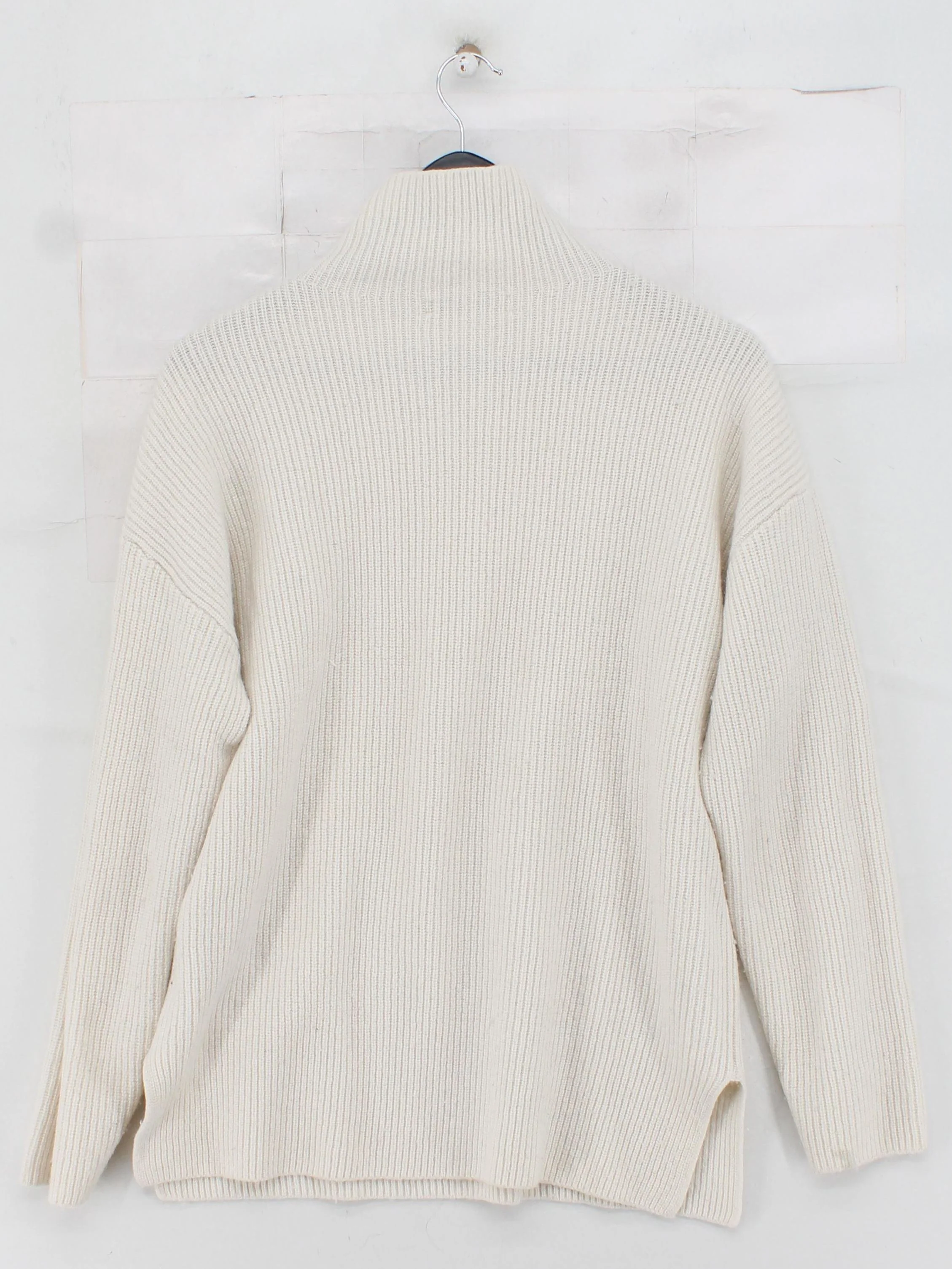Autograph Women's Jumper M Cream Wool with Cashmere Roll Neck Pullover - Image 2