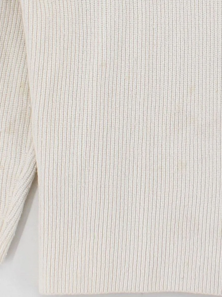 Autograph Women's Jumper M Cream Wool with Cashmere Roll Neck Pullover - Image 4
