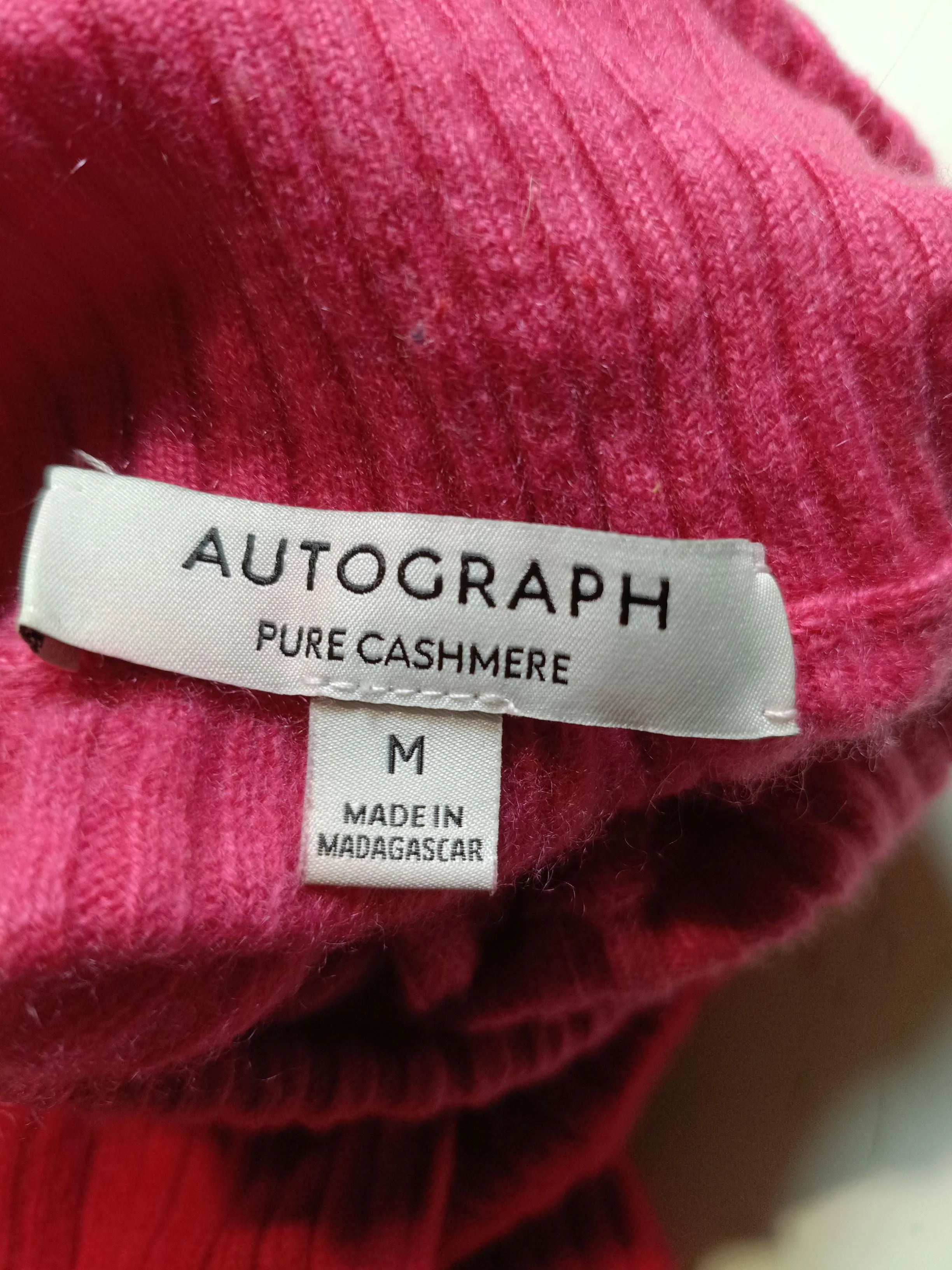 Autograph Women's Jumper M Multi 100% Cashmere High Neck Pullover - Image 5