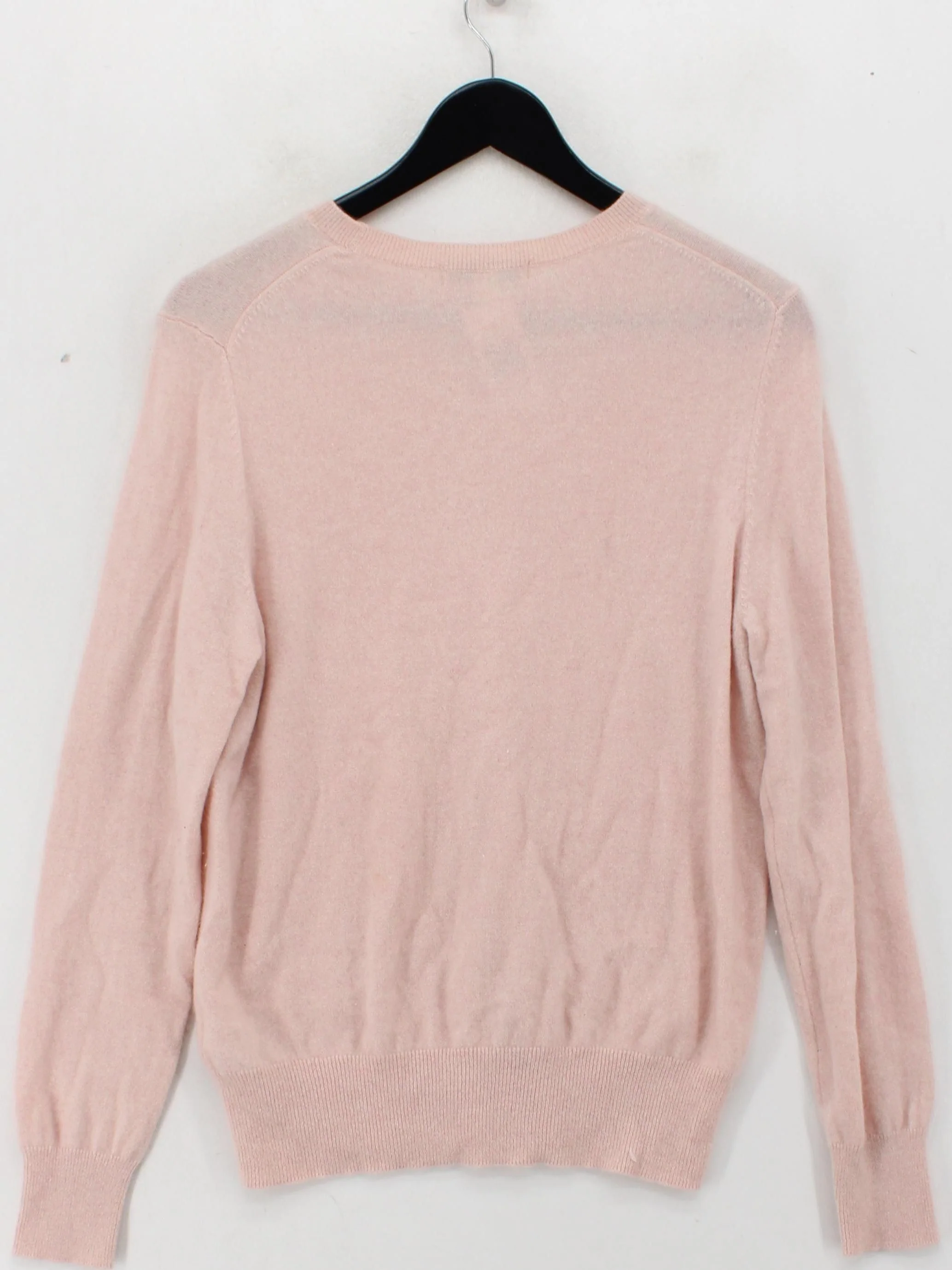 Autograph Women's Jumper M Pink 100% Cashmere Round Neck Pullover - Image 2