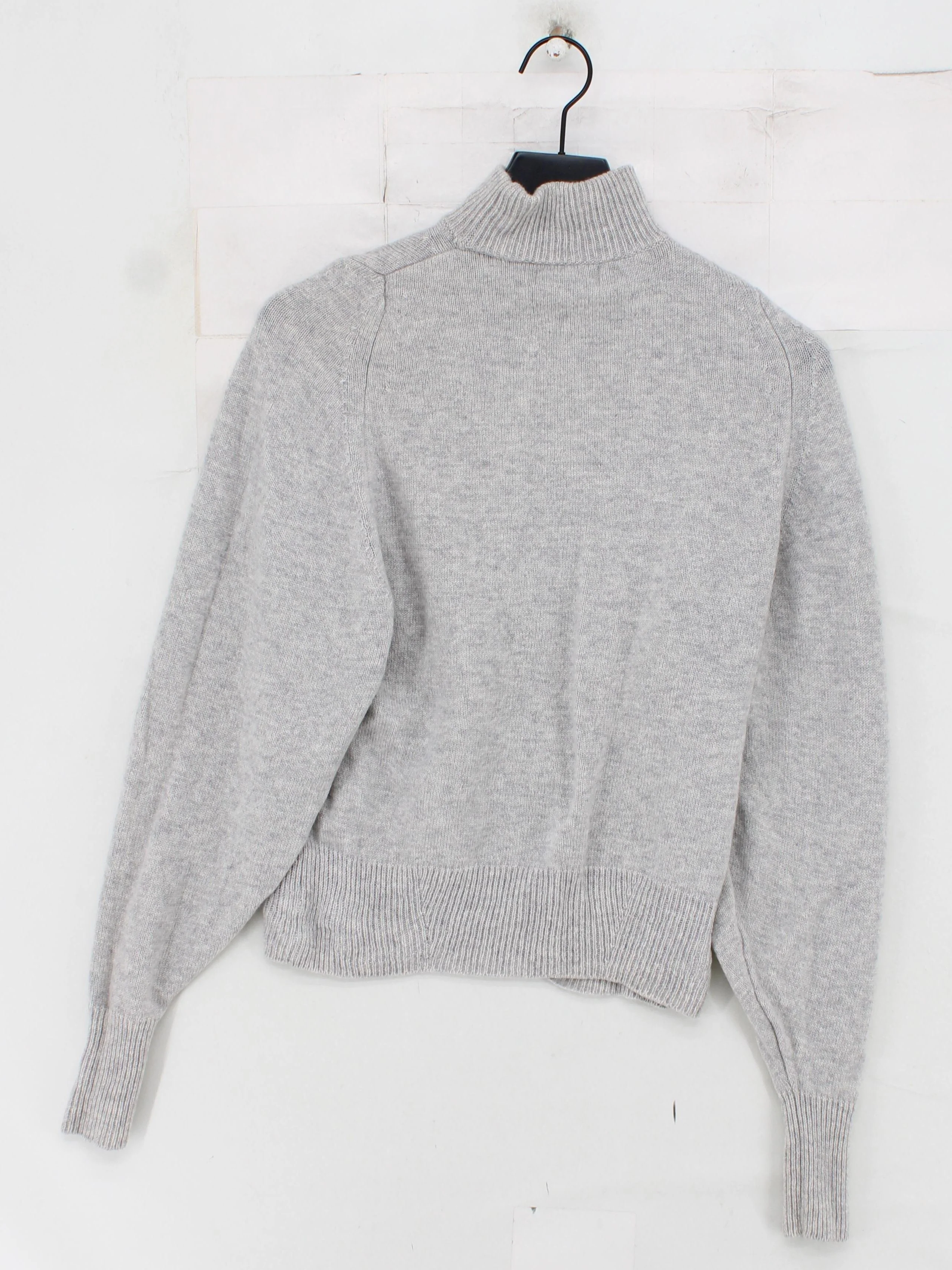 Autograph Women's Jumper UK 10 Grey Wool with Cashmere Roll Neck Pullover - Image 2