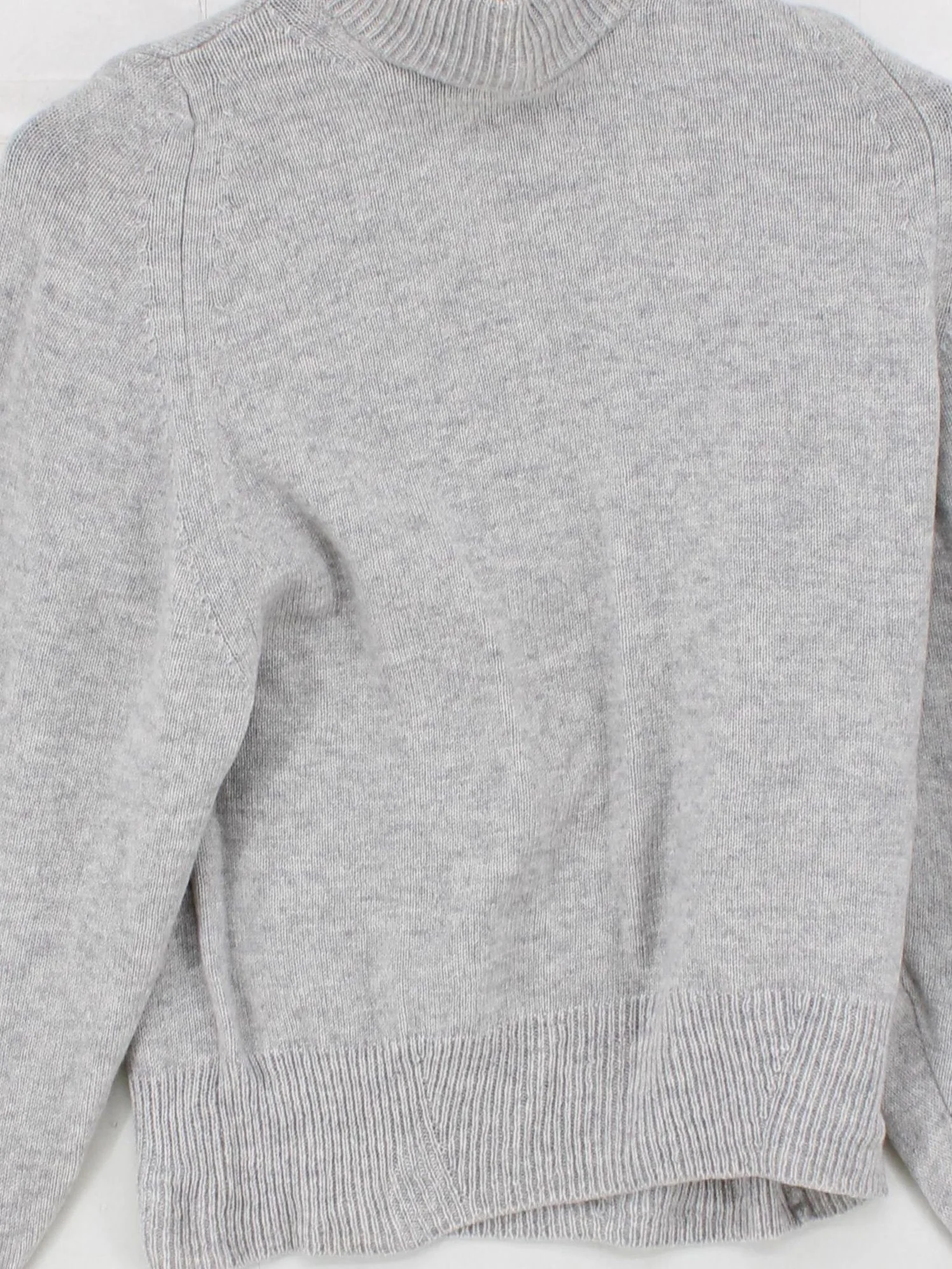 Autograph Women's Jumper UK 10 Grey Wool with Cashmere Roll Neck Pullover - Image 3