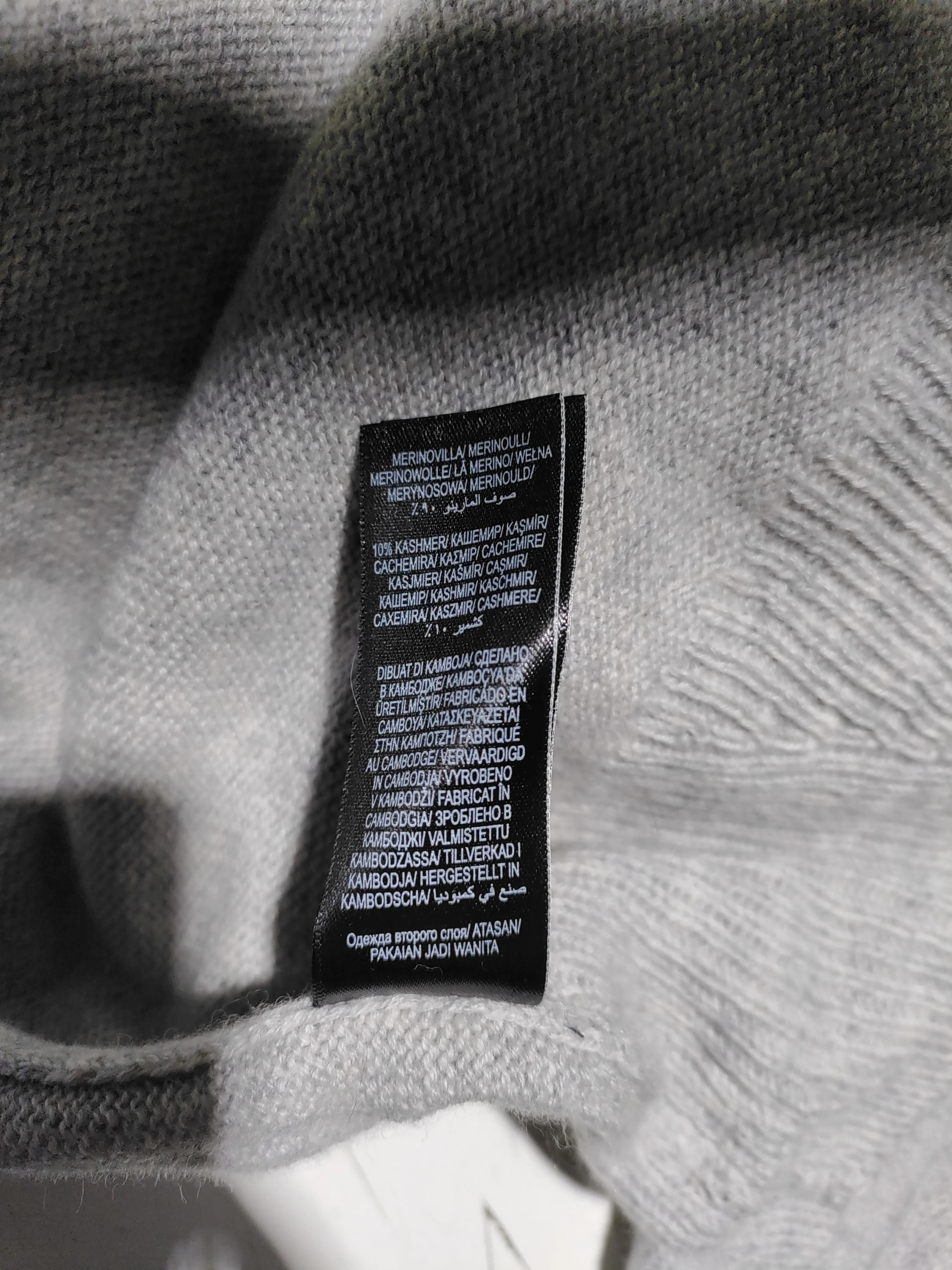 Autograph Women's Jumper UK 10 Grey Wool with Cashmere Roll Neck Pullover - Image 6