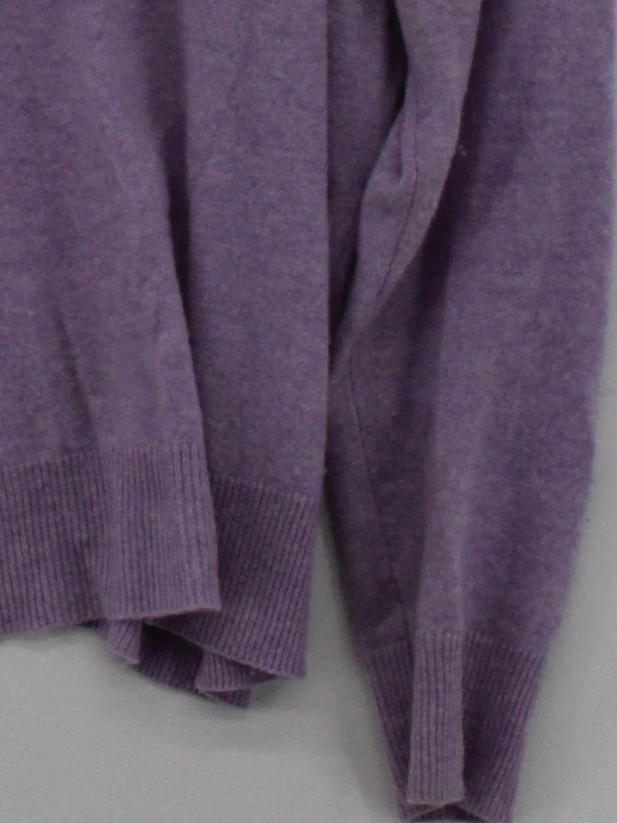 Autograph Women's Jumper UK 12 Purple 100% Cashmere Round Neck Pullover - Image 4