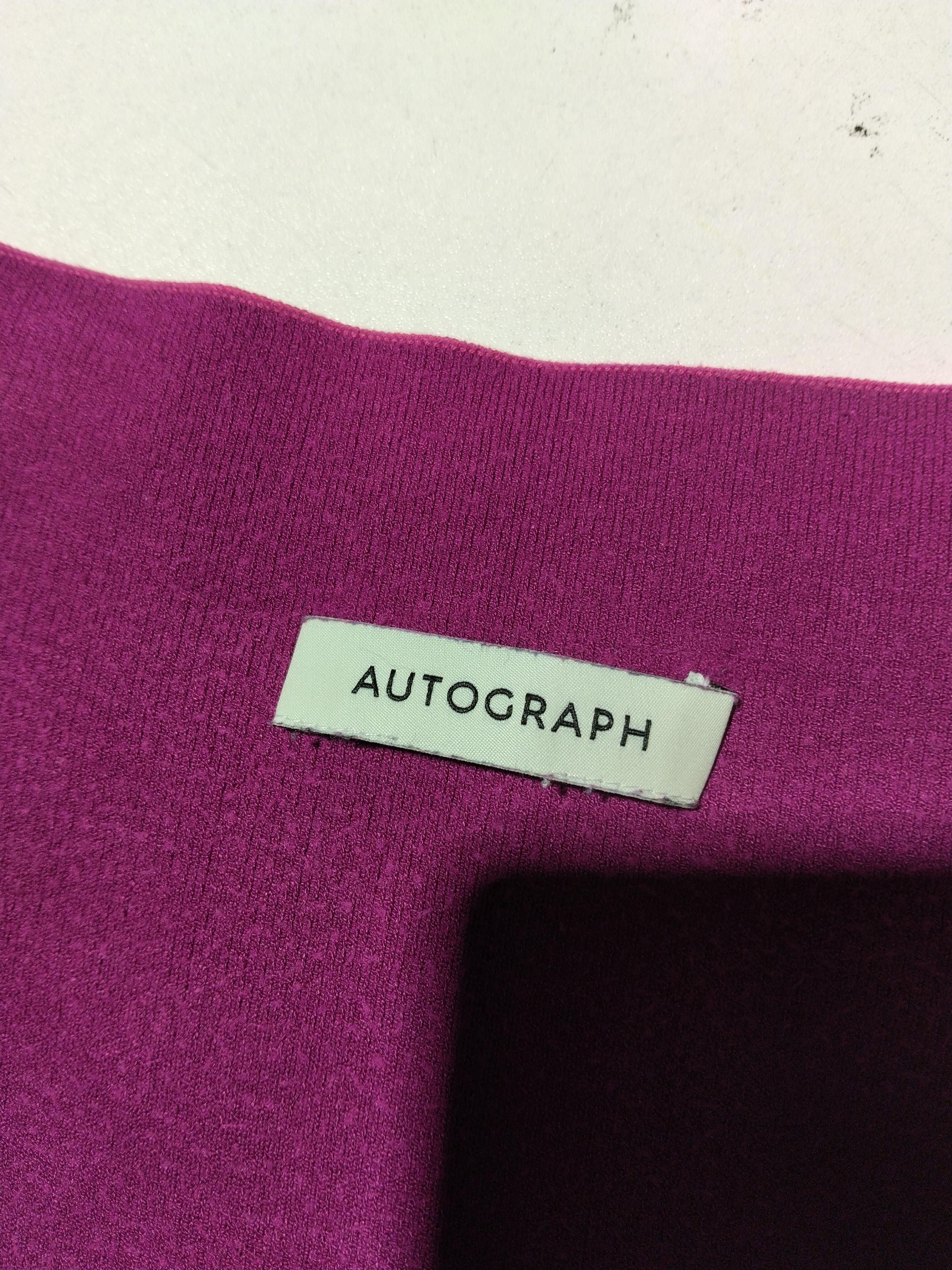 Autograph Women's Jumper UK 16 Pink Viscose with Polyester Mock Neck Pullover - Image 5