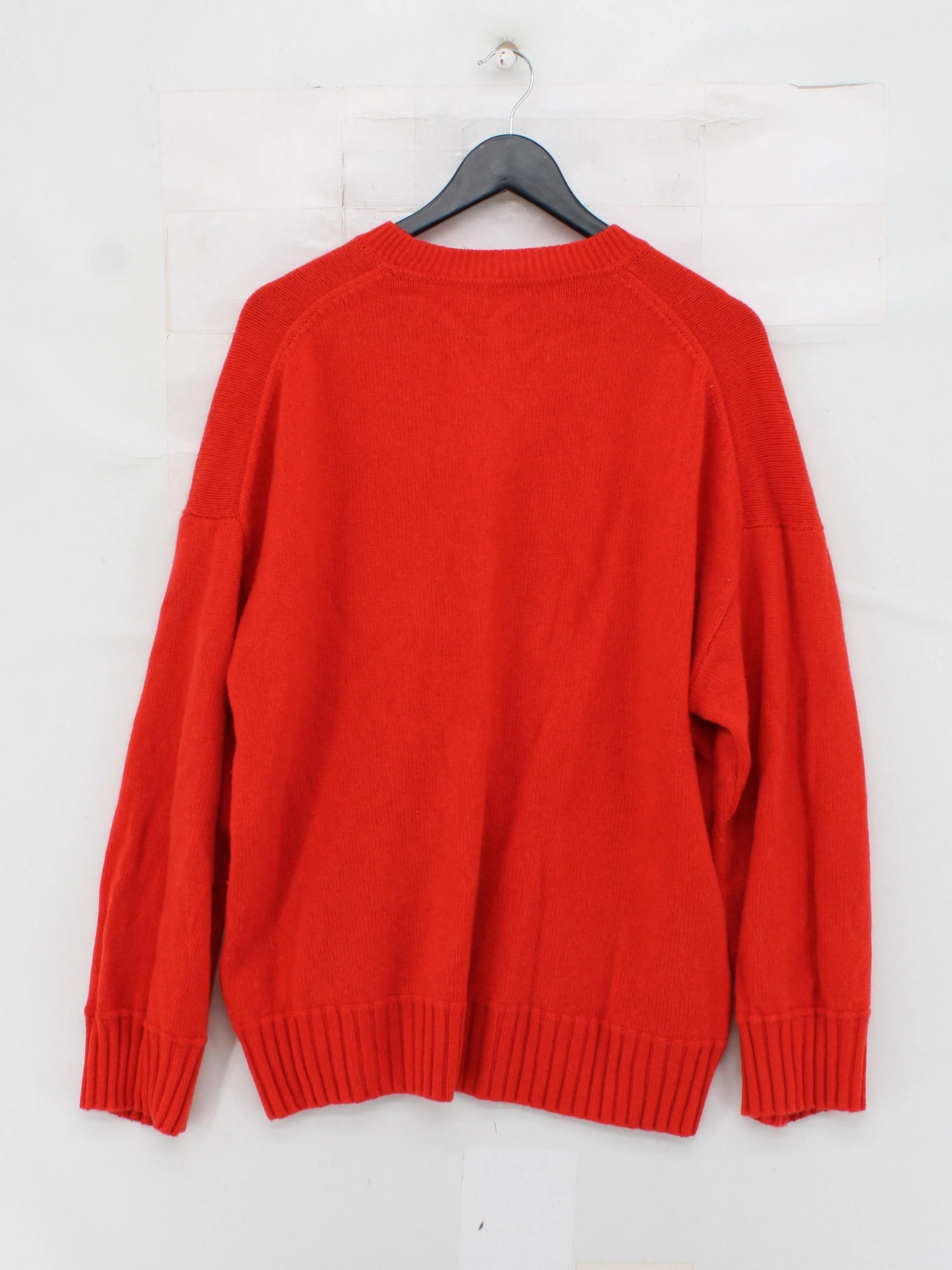 Autograph Women's Jumper UK 18 Red Wool with Cashmere Crew Neck Pullover - Image 2