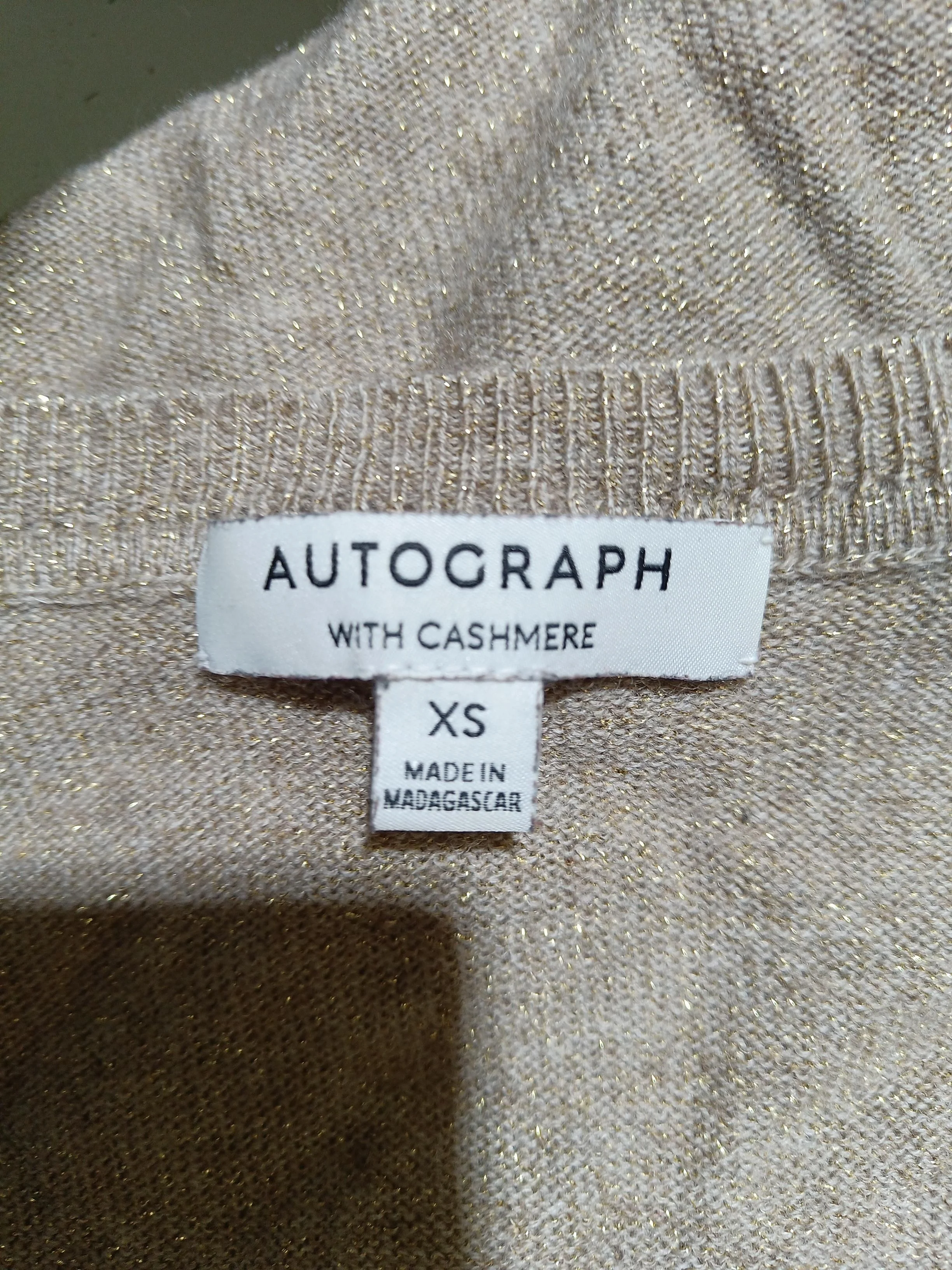 Autograph Women's Jumper XS Tan Wool - Image 5