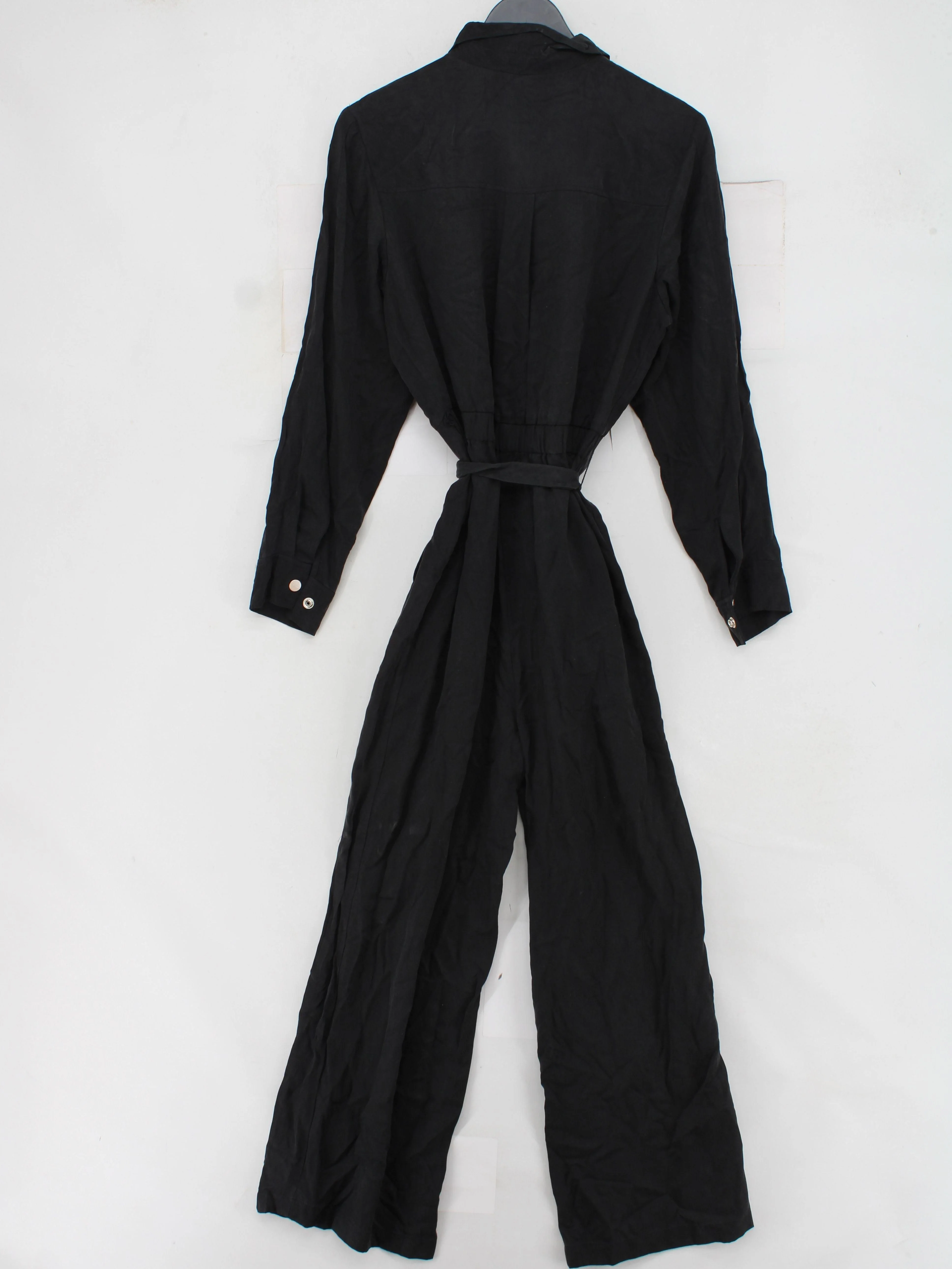 Autograph Women's Jumpsuit UK 14 Black Other with Viscose Wide-Leg Jumpsuit - Image 2