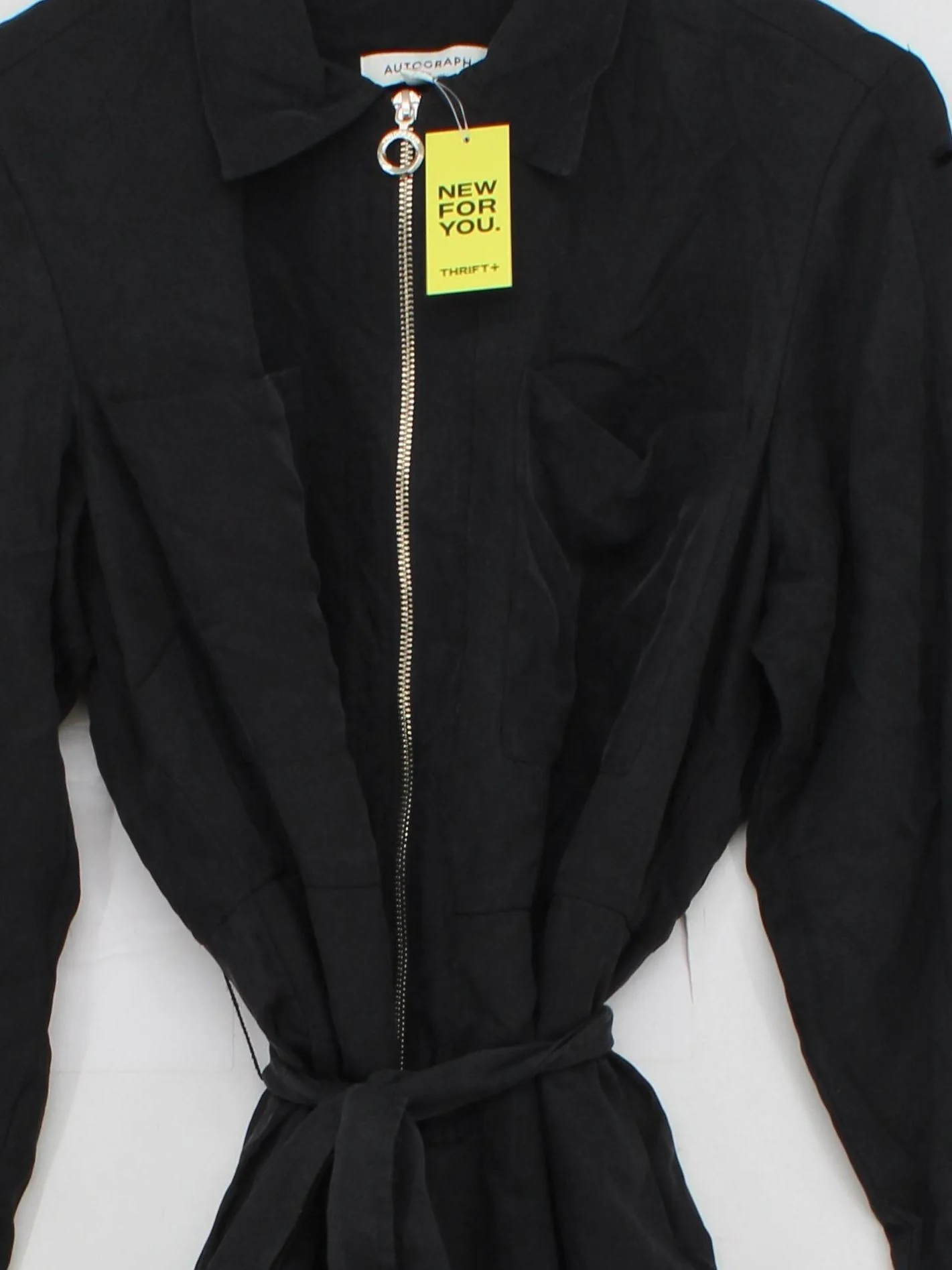 Autograph Women's Jumpsuit UK 14 Black Other with Viscose Wide-Leg Jumpsuit - Image 3