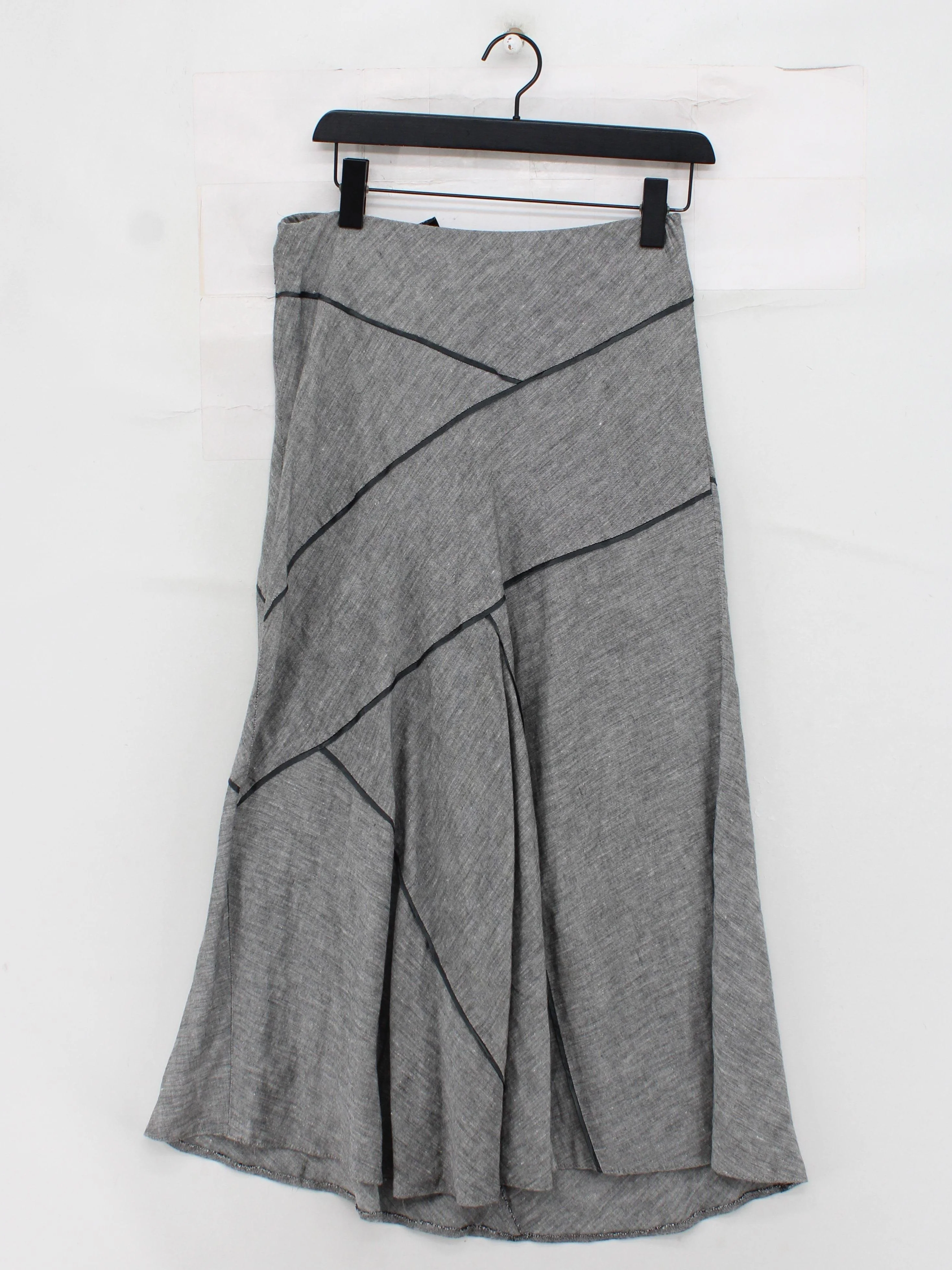 Autograph Women's Midi Skirt UK 12 Grey Linen - Image 2