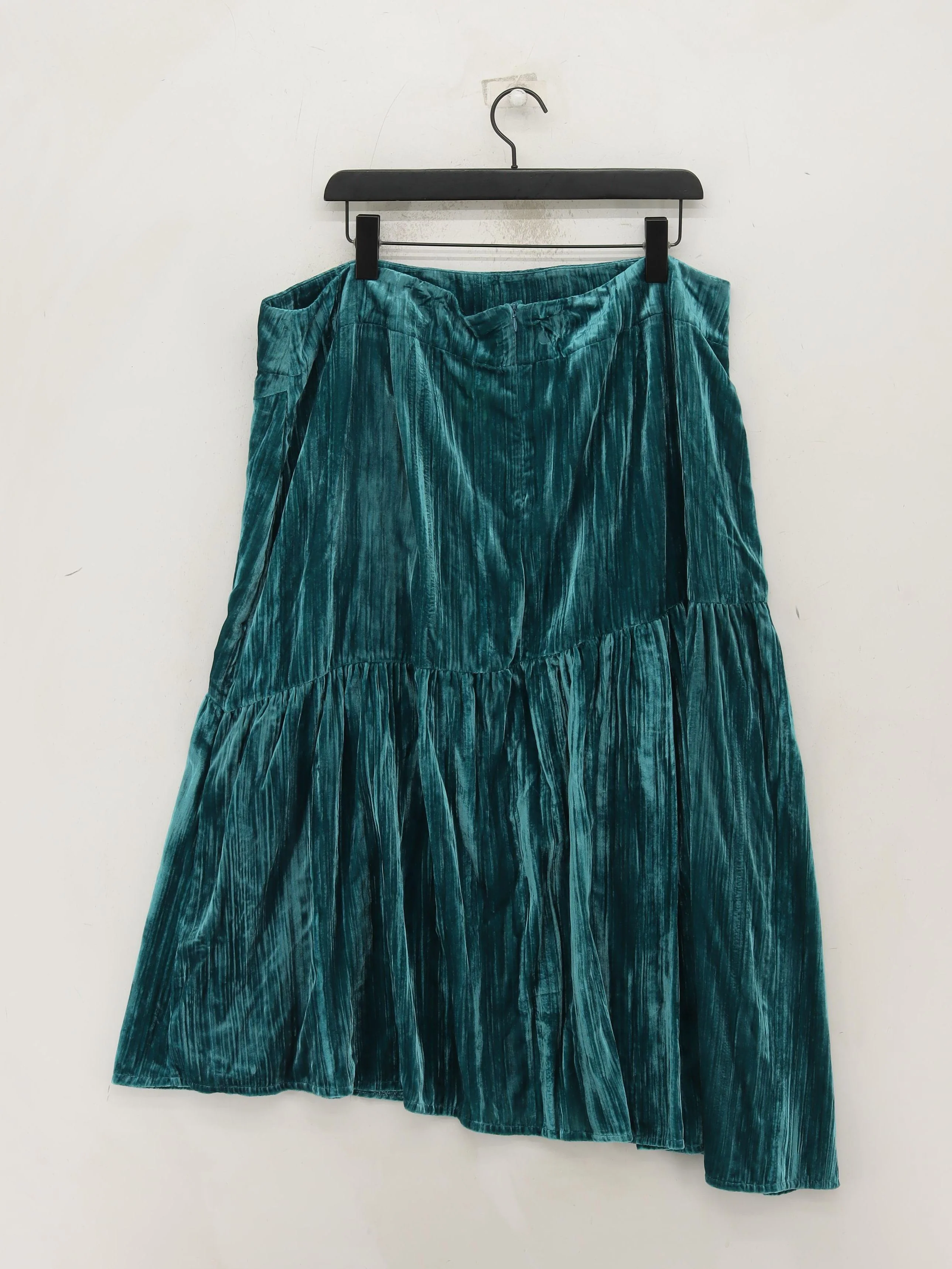Autograph Women's Midi Skirt UK 20 Blue Viscose with Polyamide Midi A-Line - Image 2