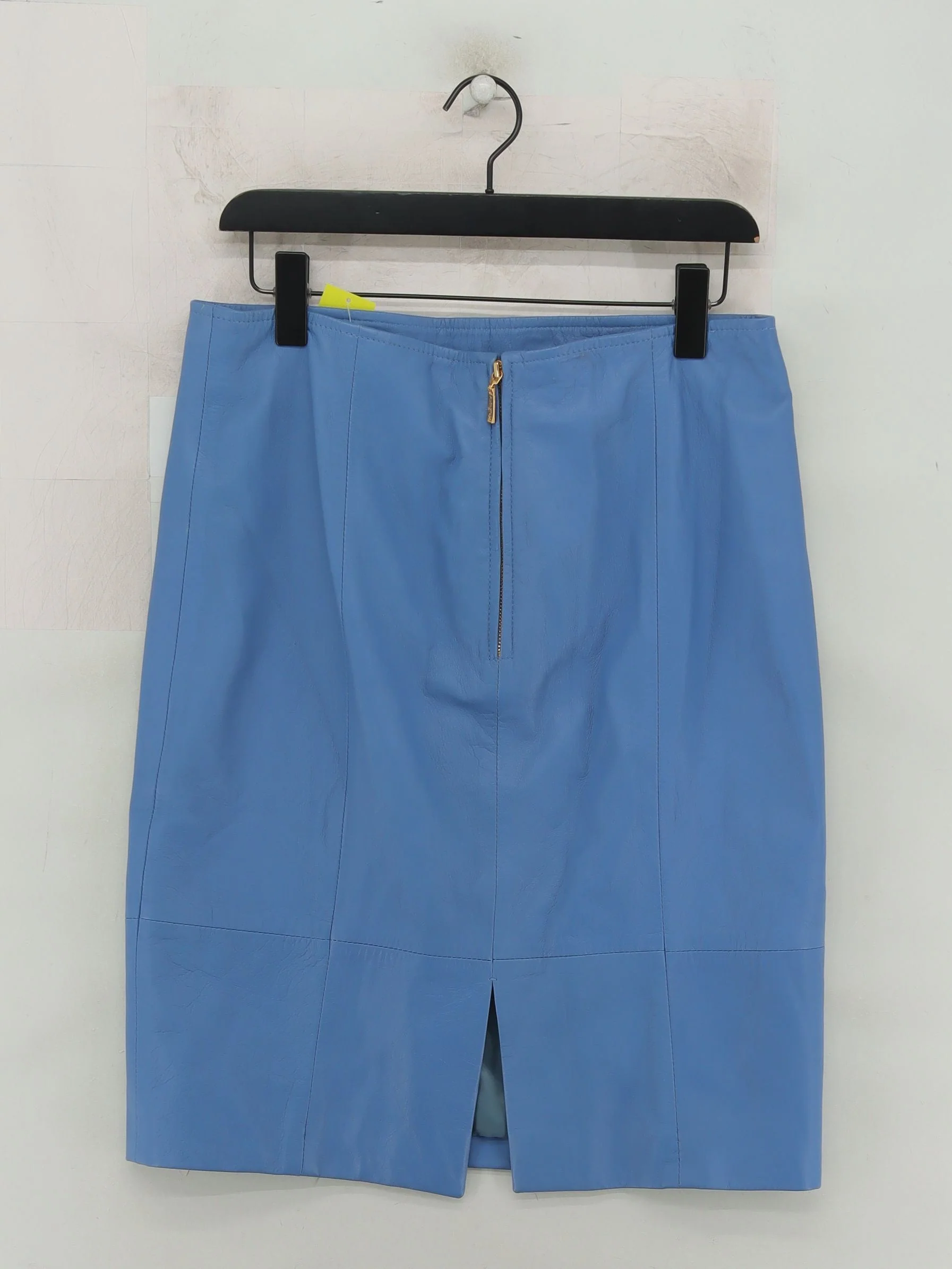 Autograph Women's Midi Skirt W 32 in Blue 100% Leather Midi Straight & Pencil - Image 2