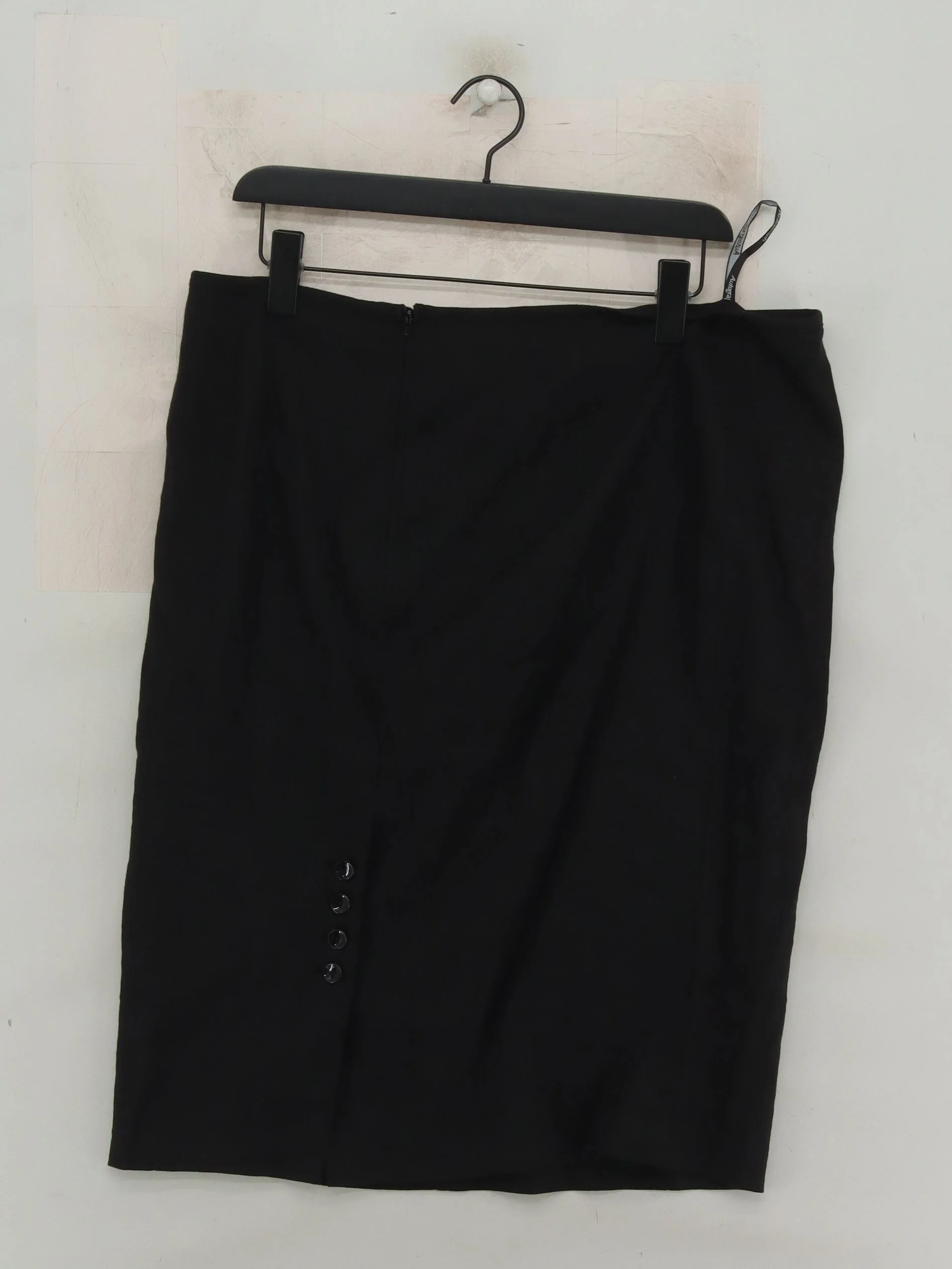 Autograph Women's Mini Skirt UK 18 Black Linen with Polyester, Elastane Mini - Image 2