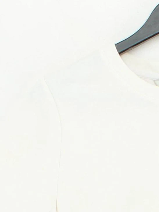 Autograph Women's T-Shirt UK 10 White Cotton with Elastane Basic - Image 3