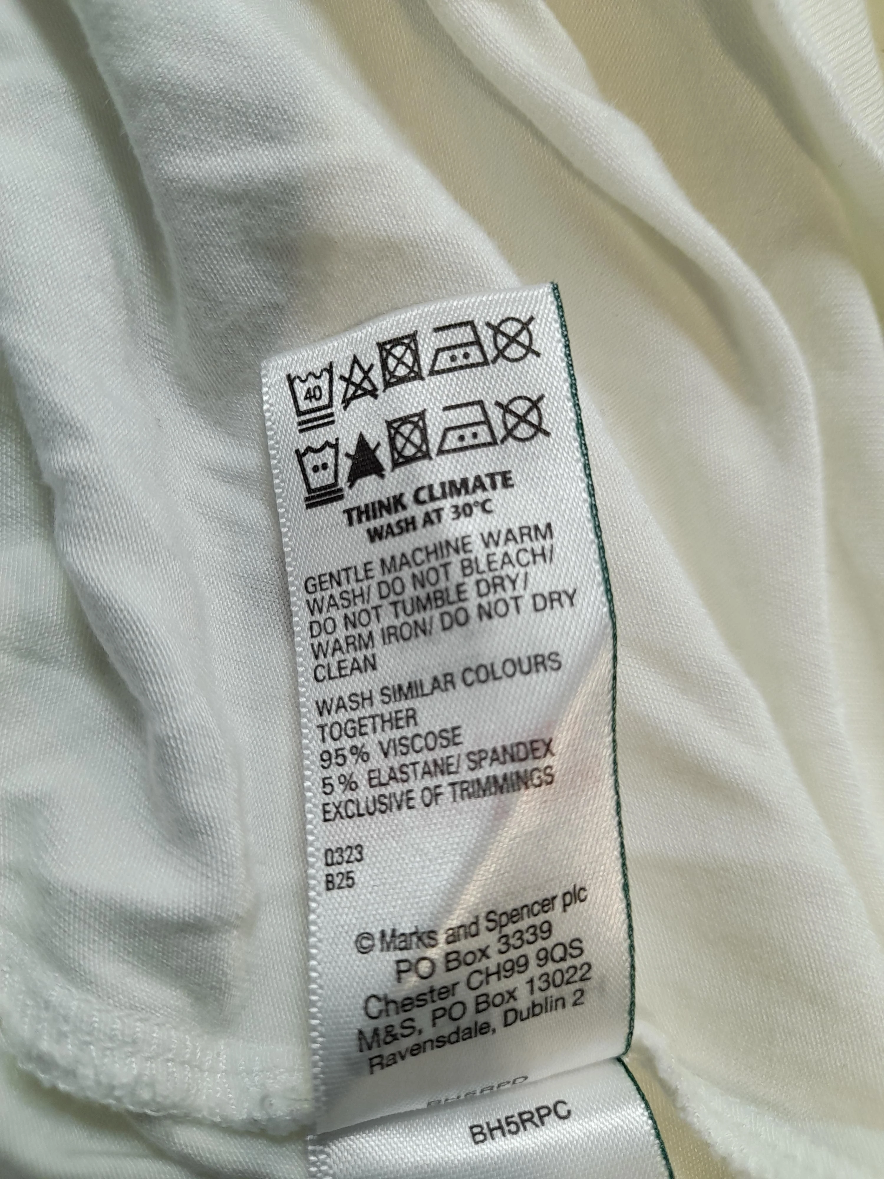 Autograph Women's T-Shirt UK 10 White Viscose with Elastane Basic - Image 6