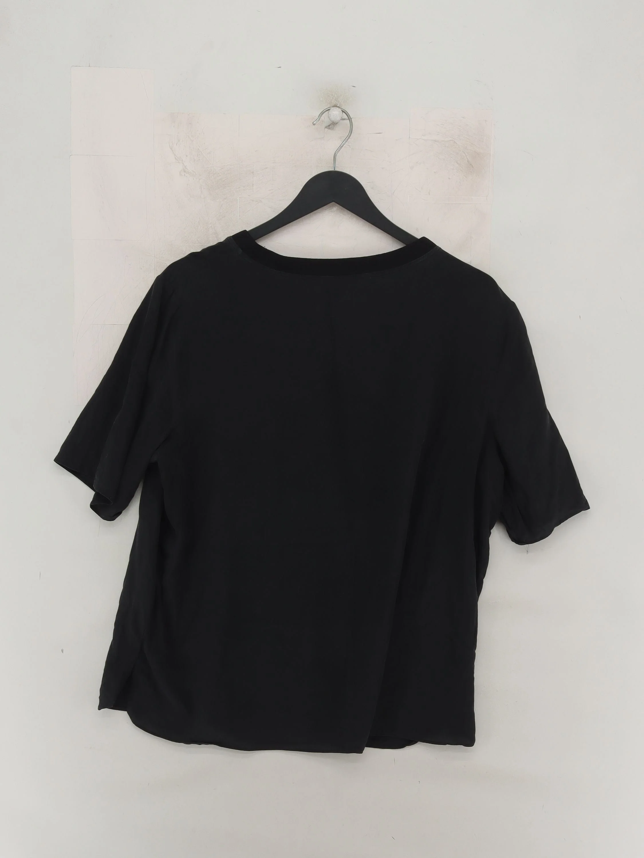 Autograph Women's T-Shirt UK 16 Black Silk - Image 2