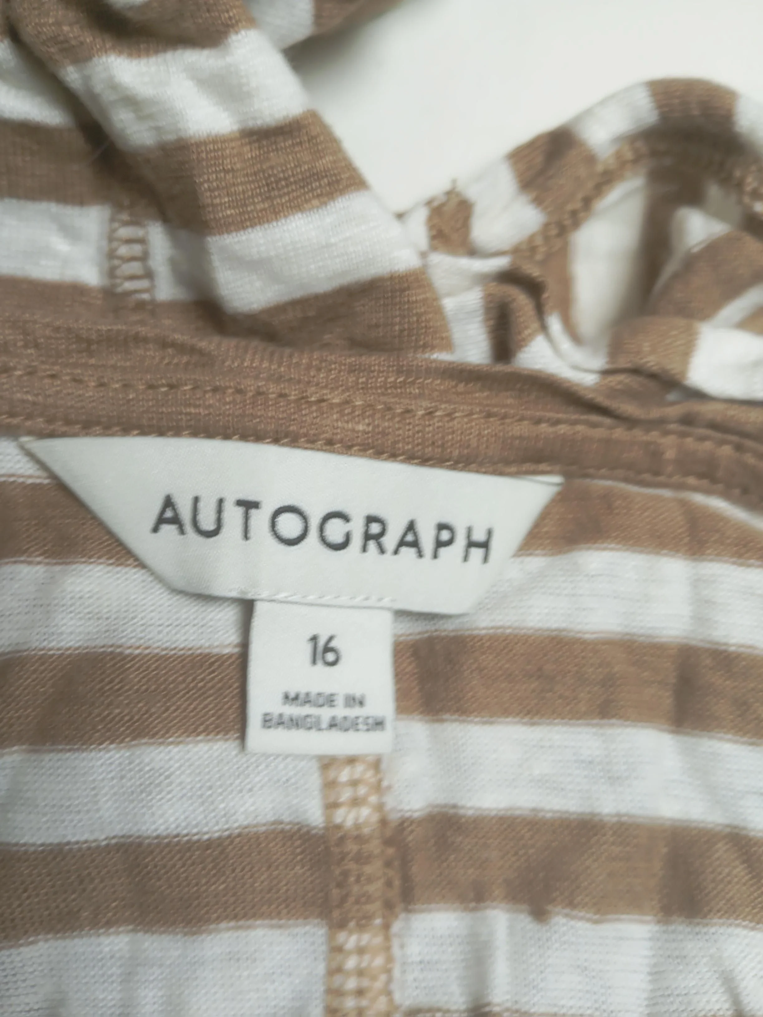 Autograph Women's T-Shirt UK 16 Multi 100% Linen Basic - Image 5