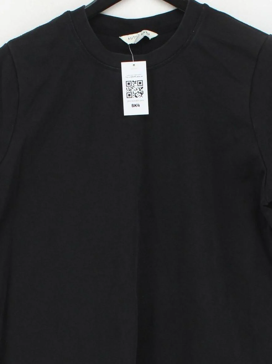Autograph Women's T-Shirt UK 20 Black Cotton with Elastane Basic - Image 3