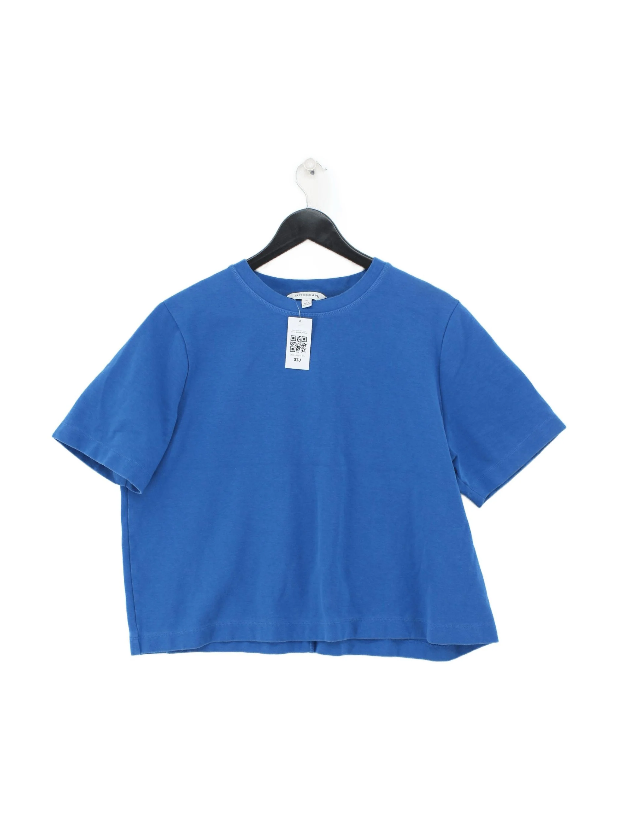 Autograph Women's T-Shirt UK 20 Blue Cotton with Elastane Basic