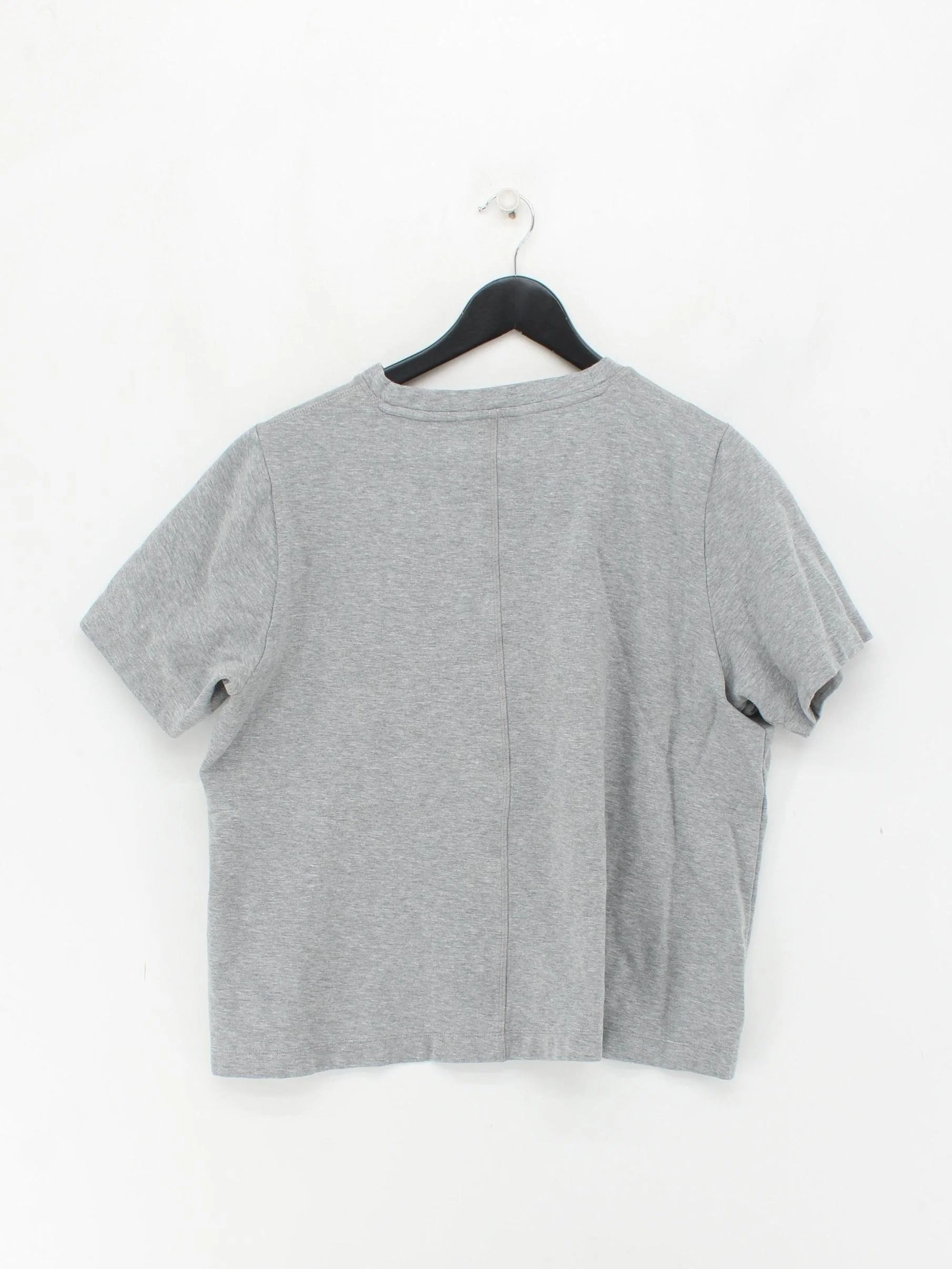 Autograph Women's T-Shirt UK 20 Grey Cotton with Elastane, Spandex Basic - Image 2