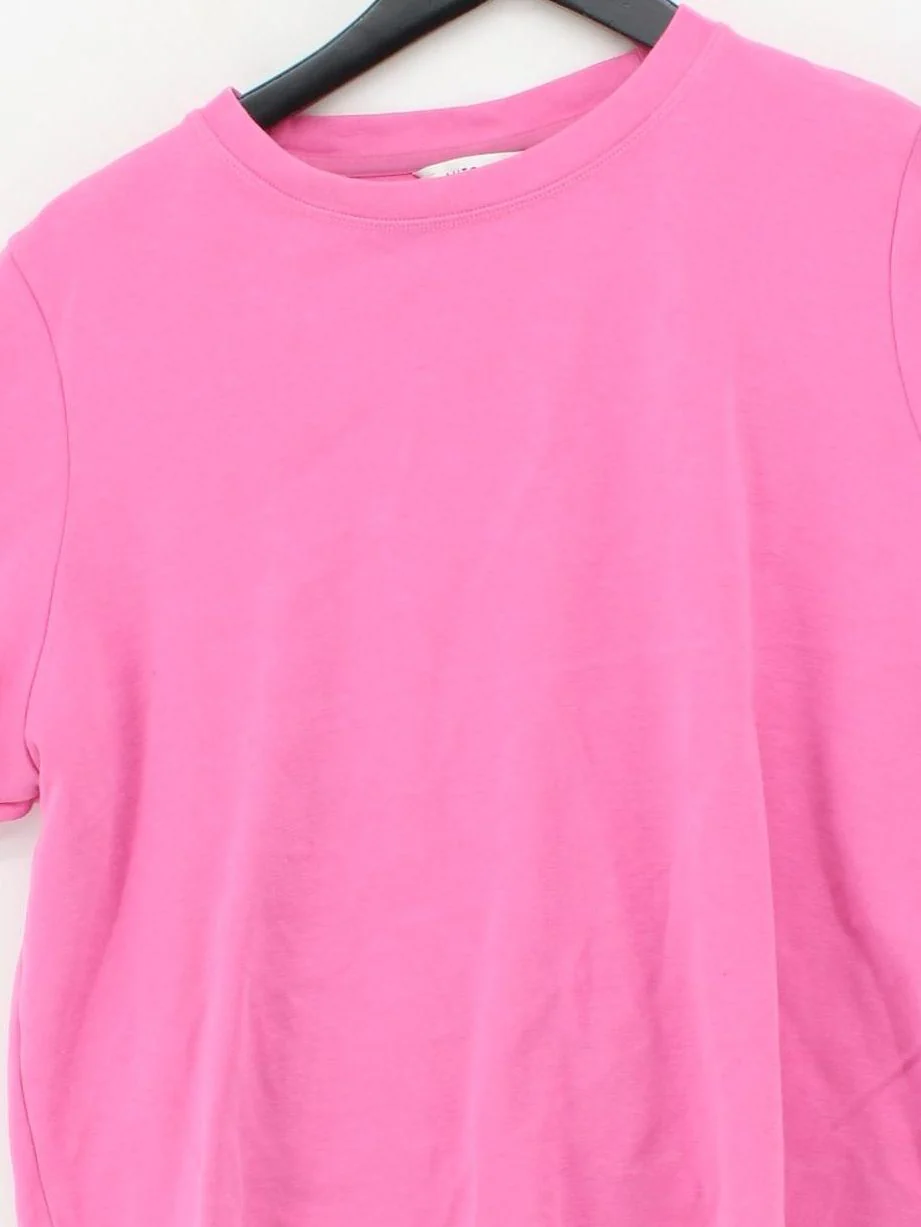Autograph Women's T-Shirt UK 20 Pink Cotton with Elastane Basic - Image 3
