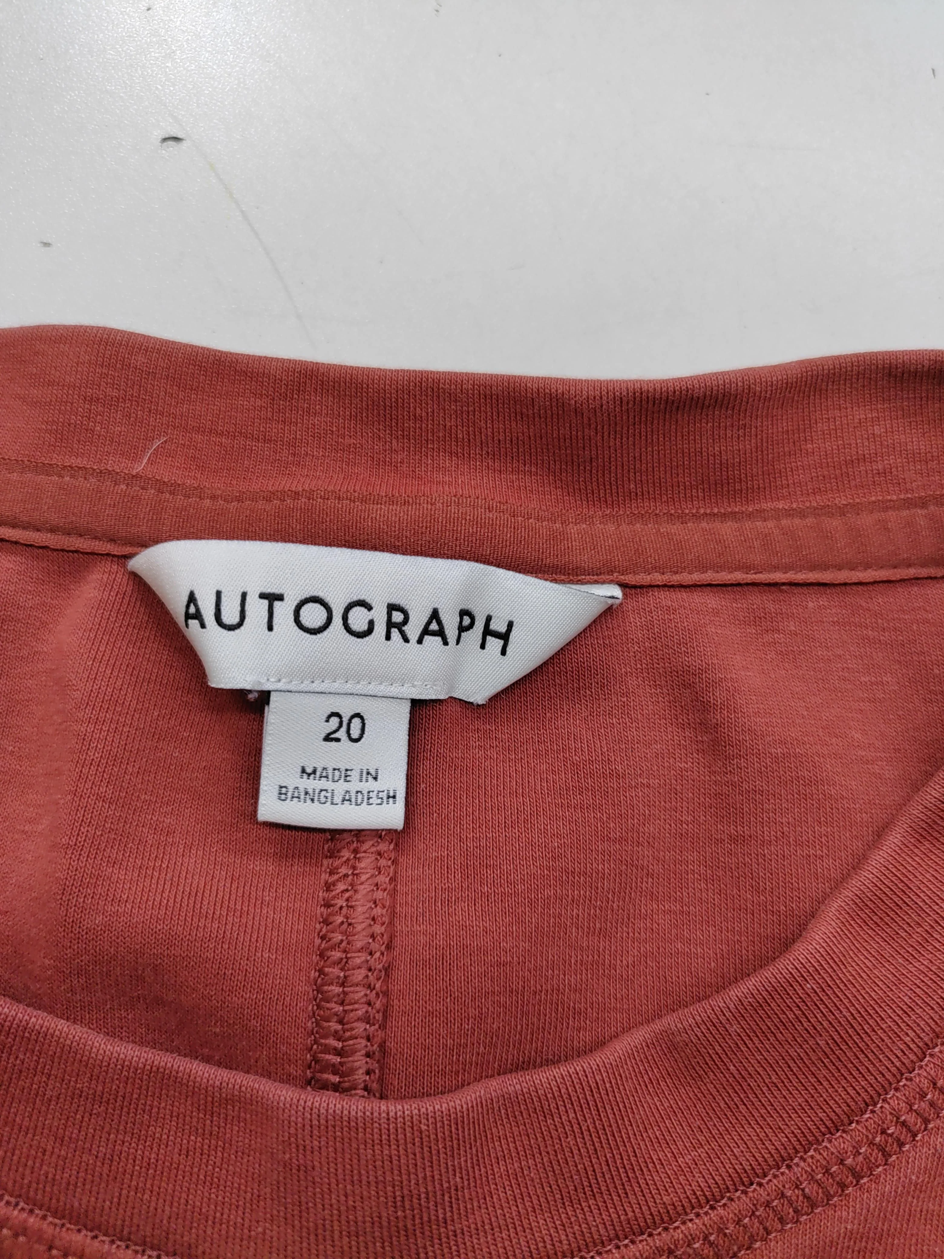 Autograph Women's T-Shirt UK 20 Red Cotton with Elastane Basic - Image 5