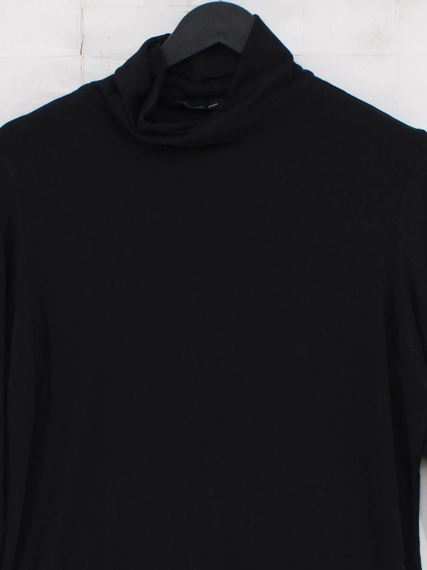Autograph Women's Top UK 18 Black 100% Other Long Sleeve Roll Neck Basic - Image 3