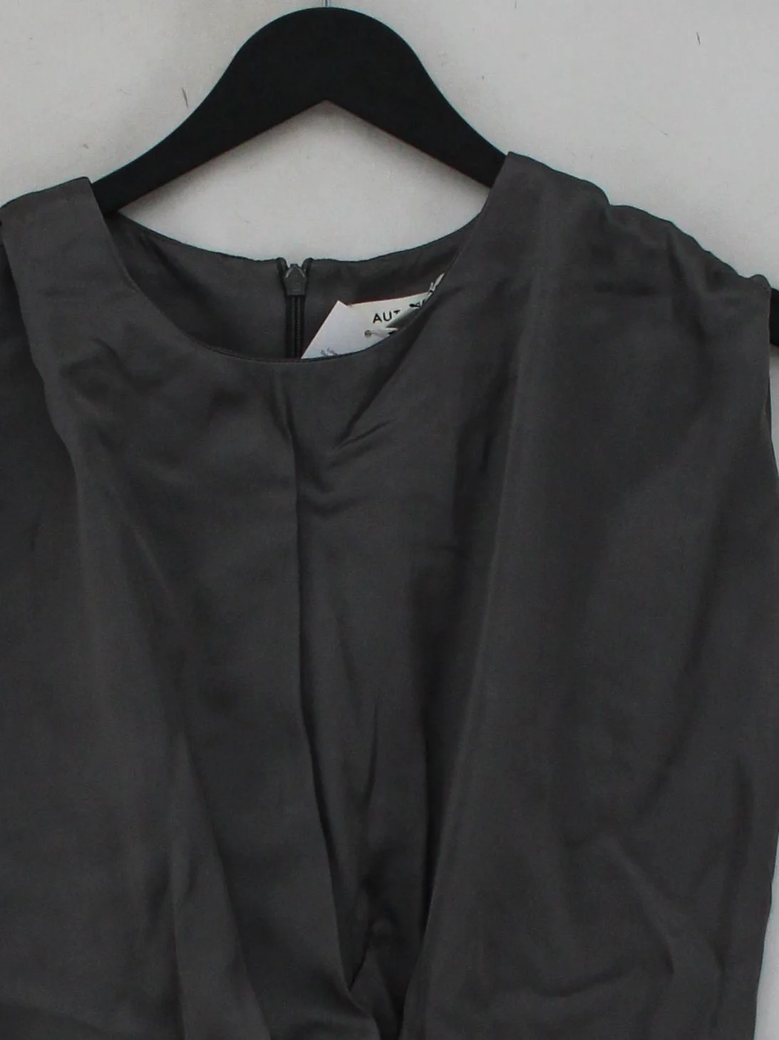 Autograph Women's Top UK 8 Grey 100% Other Sleeveless V-Neck Basic - Image 3
