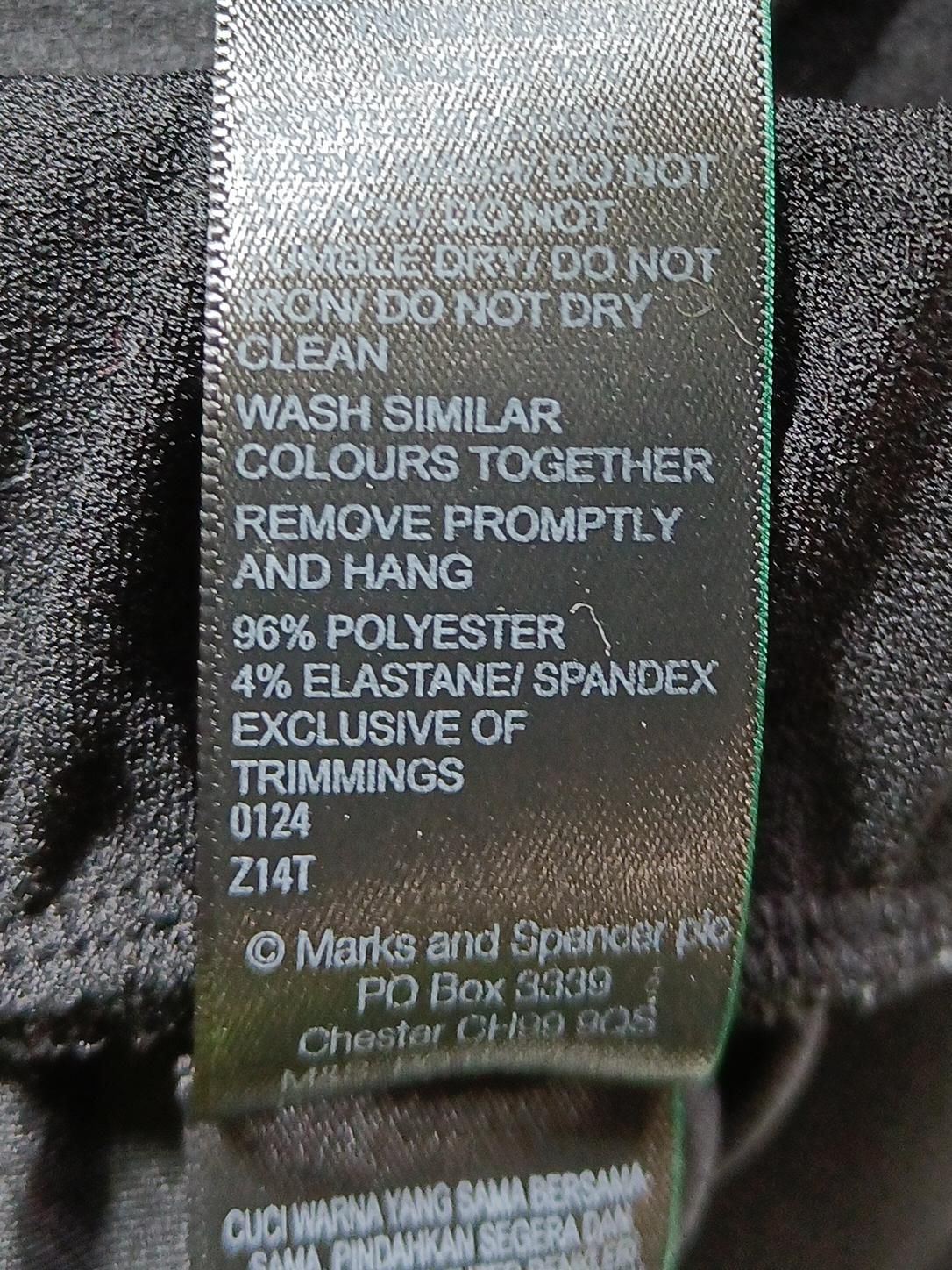 Autograph Women's Trousers UK 14 Black Polyester with Elastane Sweatpants - Image 6