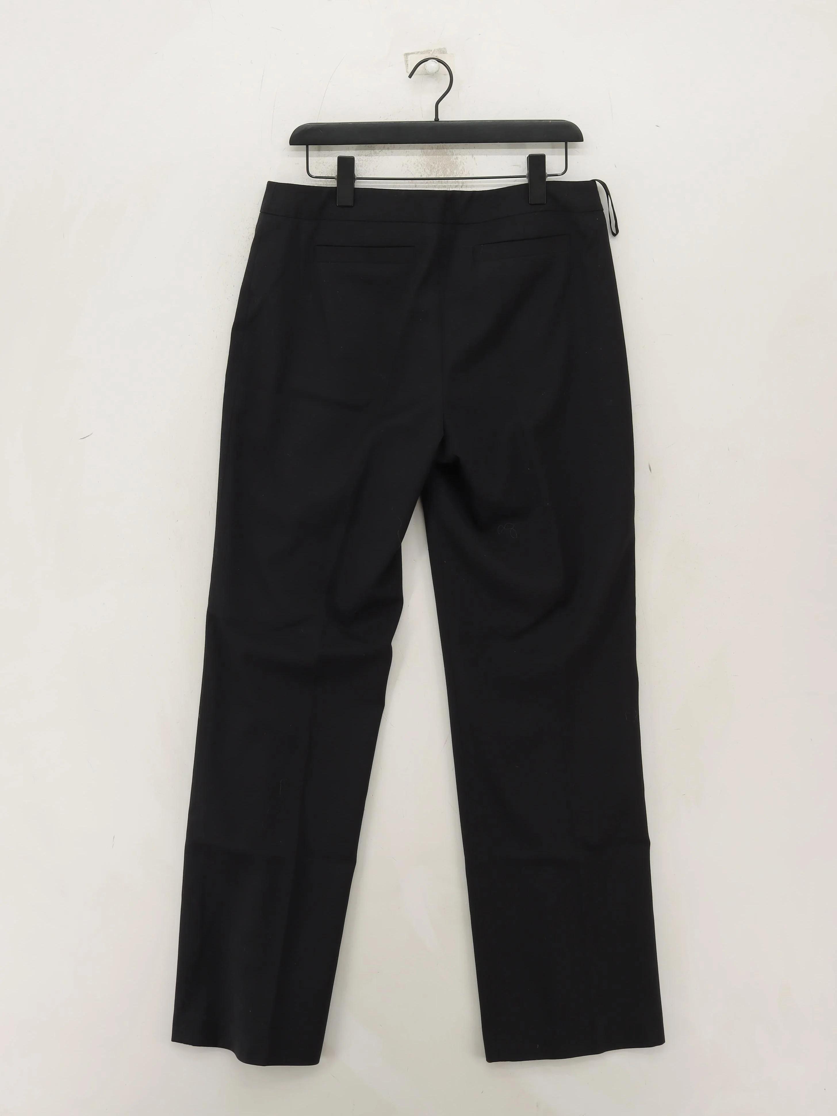 Autograph Women's Trousers UK 14 Black Polyester with Viscose, Wool Chino - Image 2