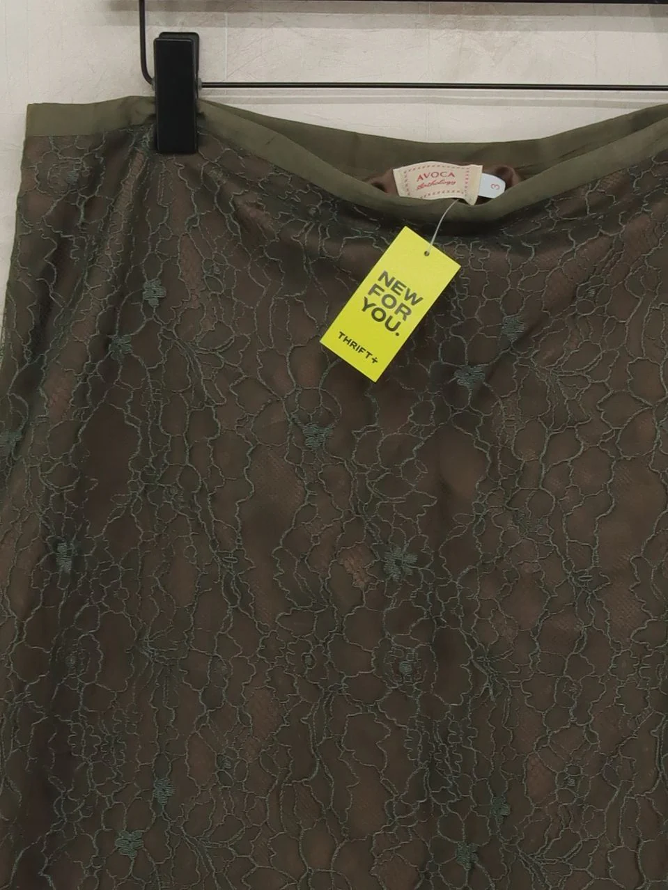 Avoca Women's Midi Skirt UK 10 Green Rayon - Image 3
