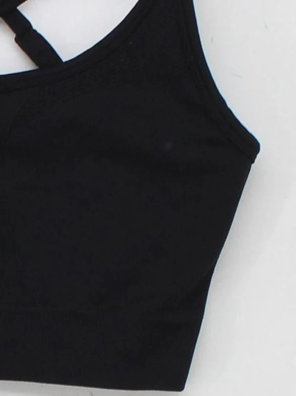 AYBL Women's T-Shirt M Black Nylon with Elastane Sleeveless Basic - Image 4