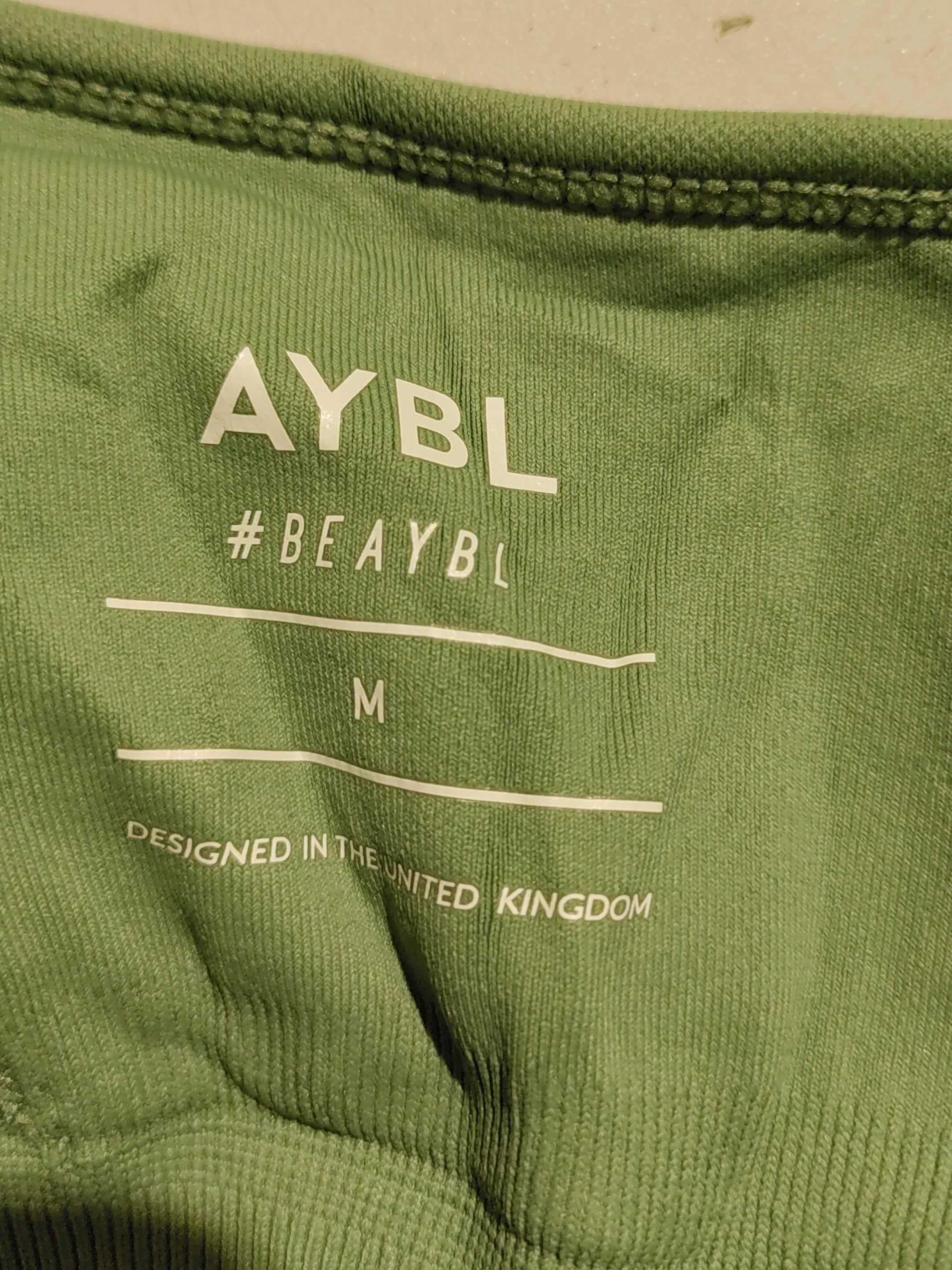 AYBL Women's T-Shirt M Green Polyamide with Elastane Sleeveless Basic - Image 5