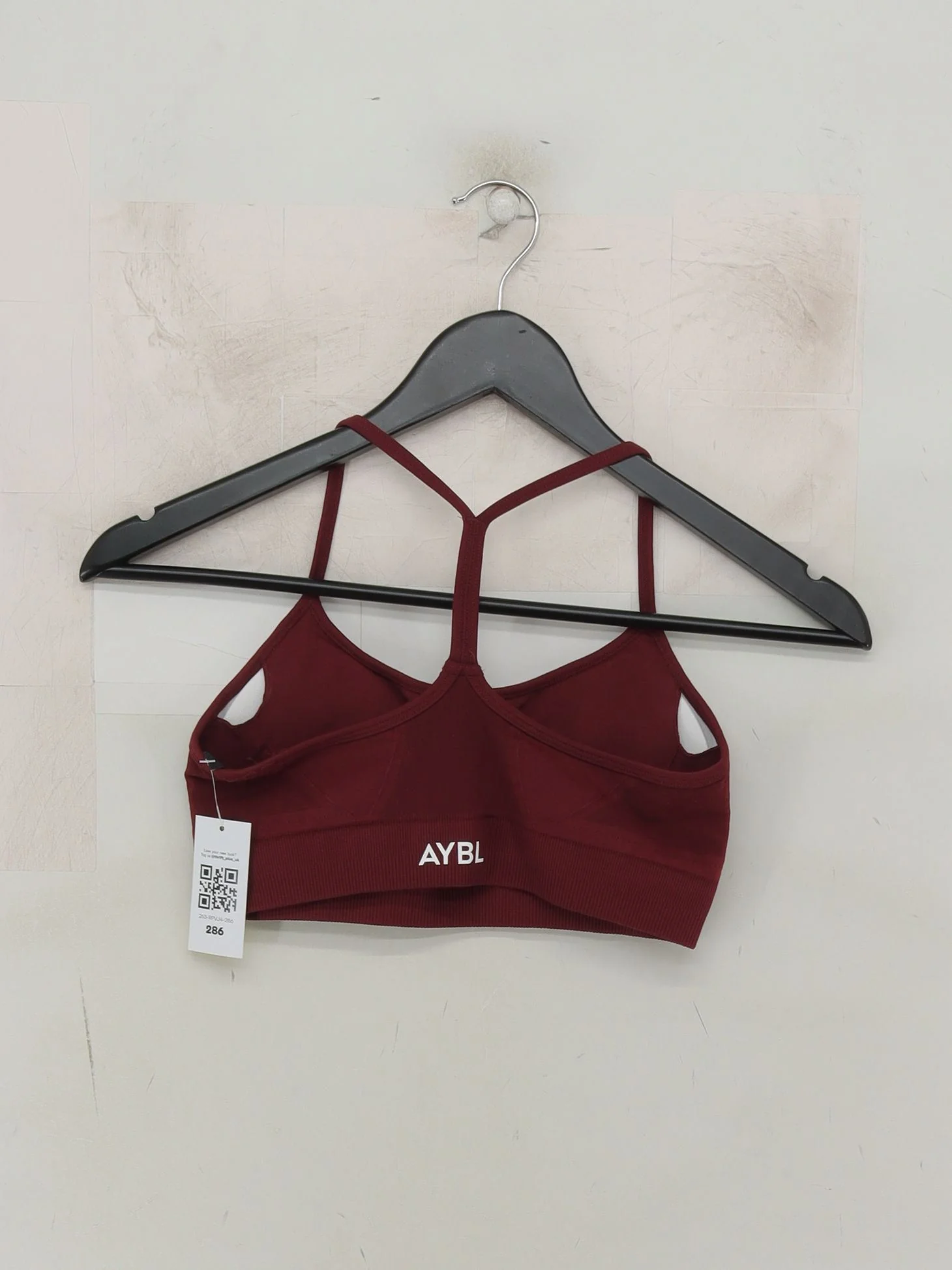 AYBL Women's T-Shirt S Red Nylon with Elastane Sleeveless Basic - Image 2