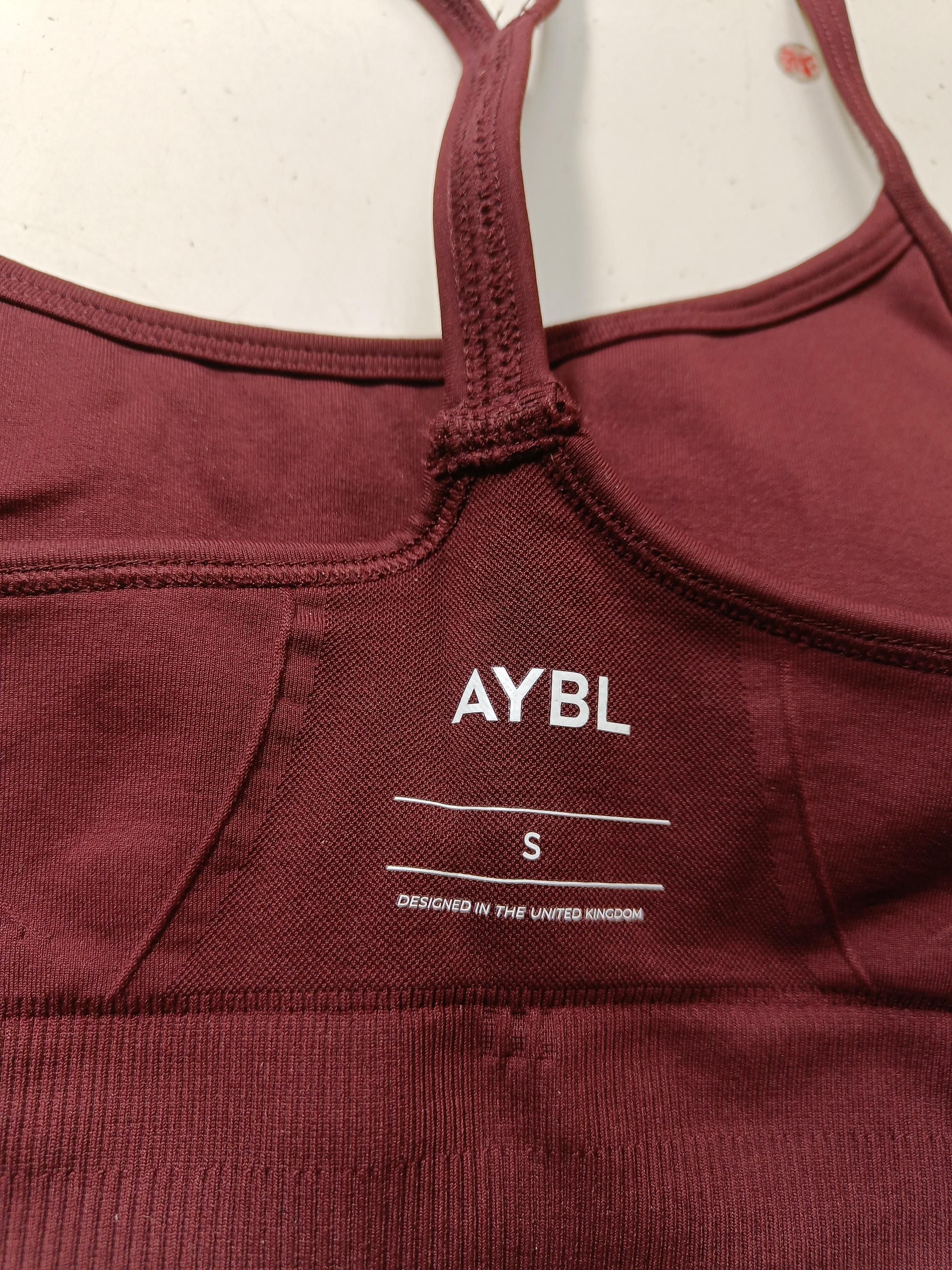 AYBL Women's T-Shirt S Red Nylon with Elastane Sleeveless Basic - Image 5