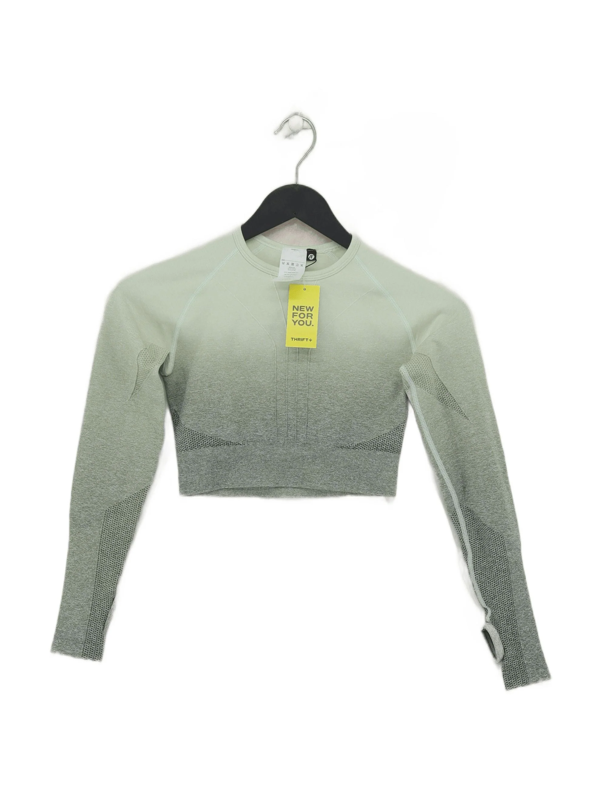 AYBL Women's T-Shirt XS Green Nylon with Polyester, Elastane Basic New with tags