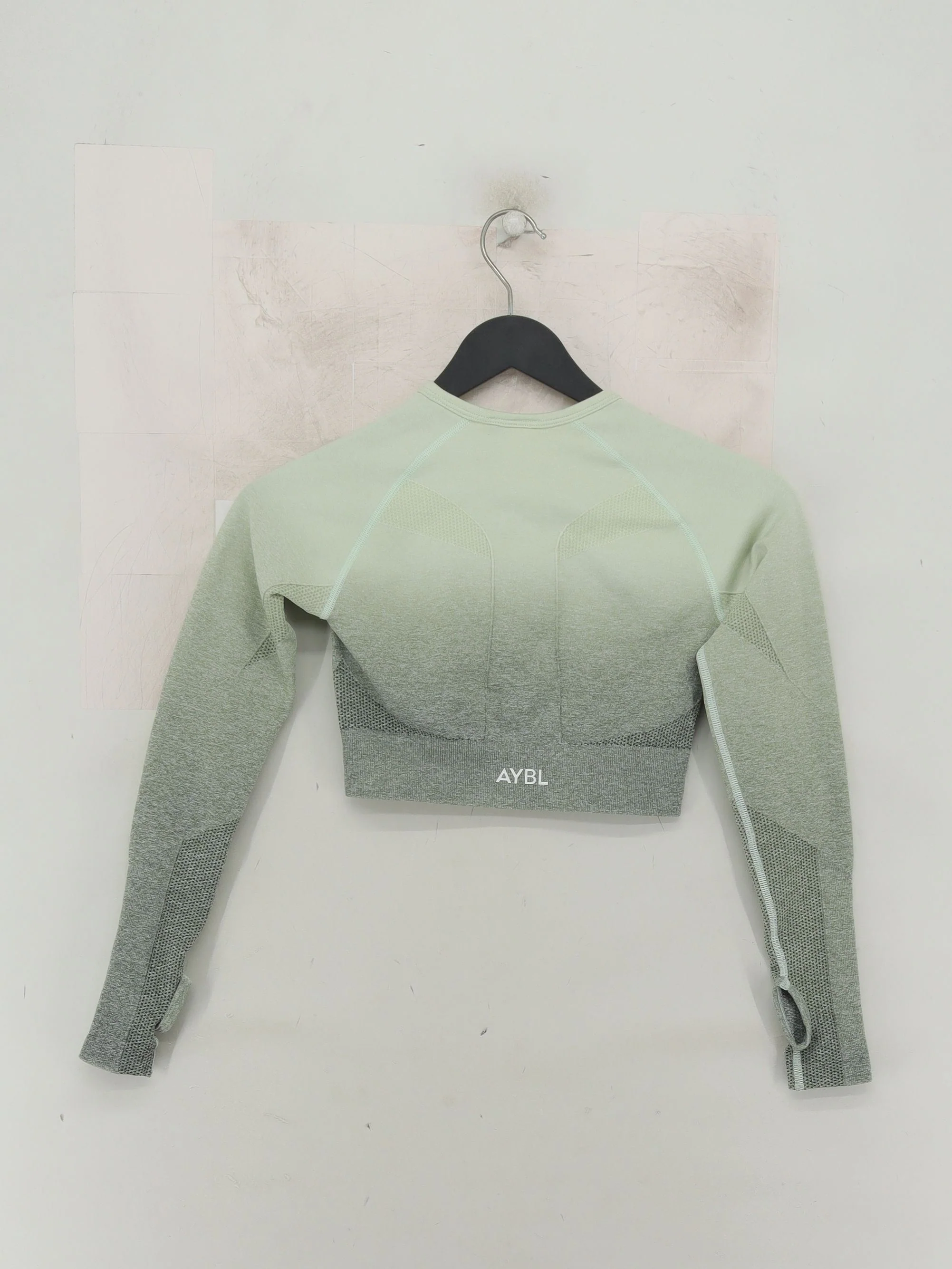 AYBL Women's T-Shirt XS Green Nylon with Polyester, Elastane Basic New with tags - Image 2