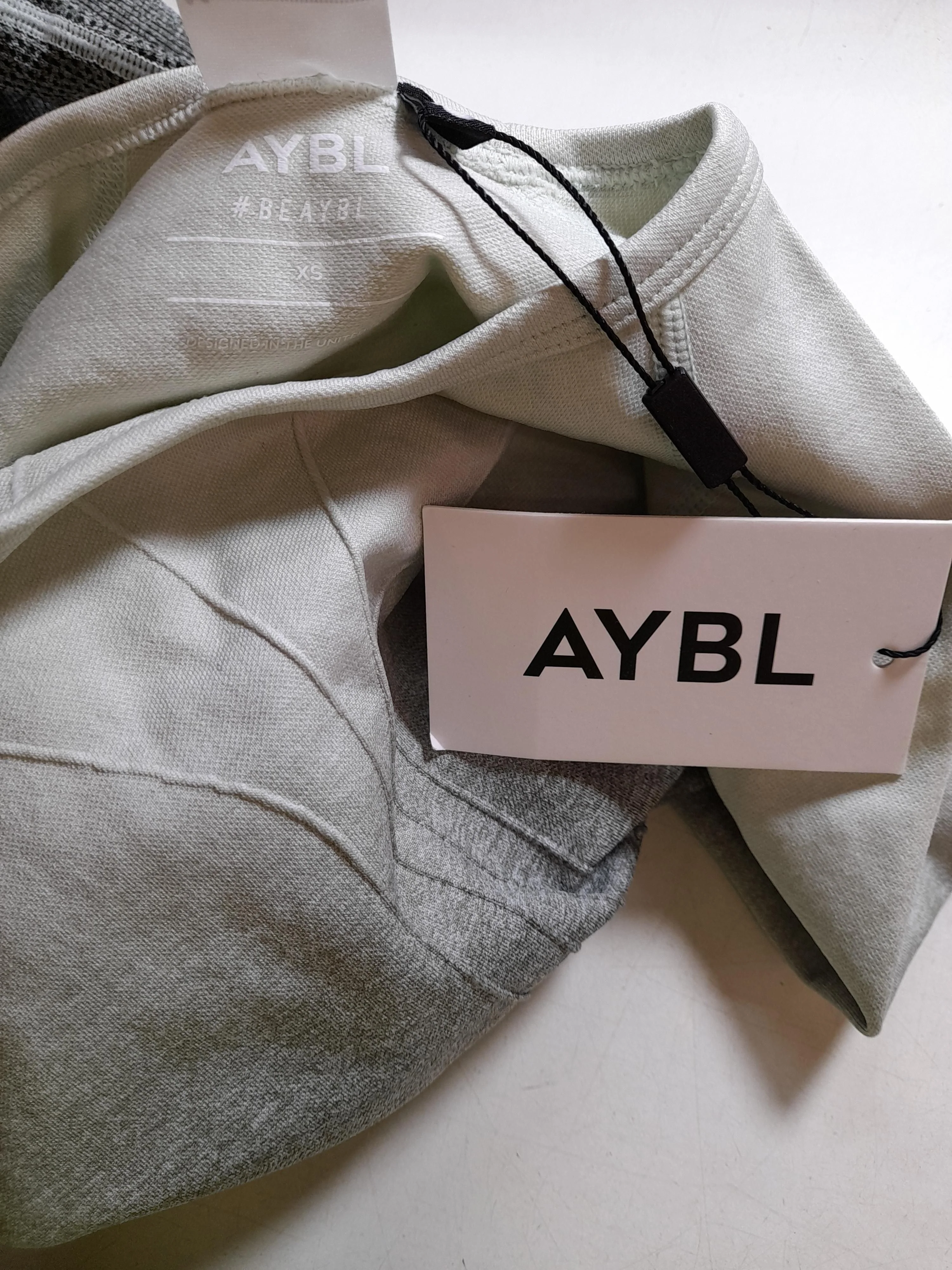 AYBL Women's T-Shirt XS Green Nylon with Polyester, Elastane Basic New with tags - Image 5