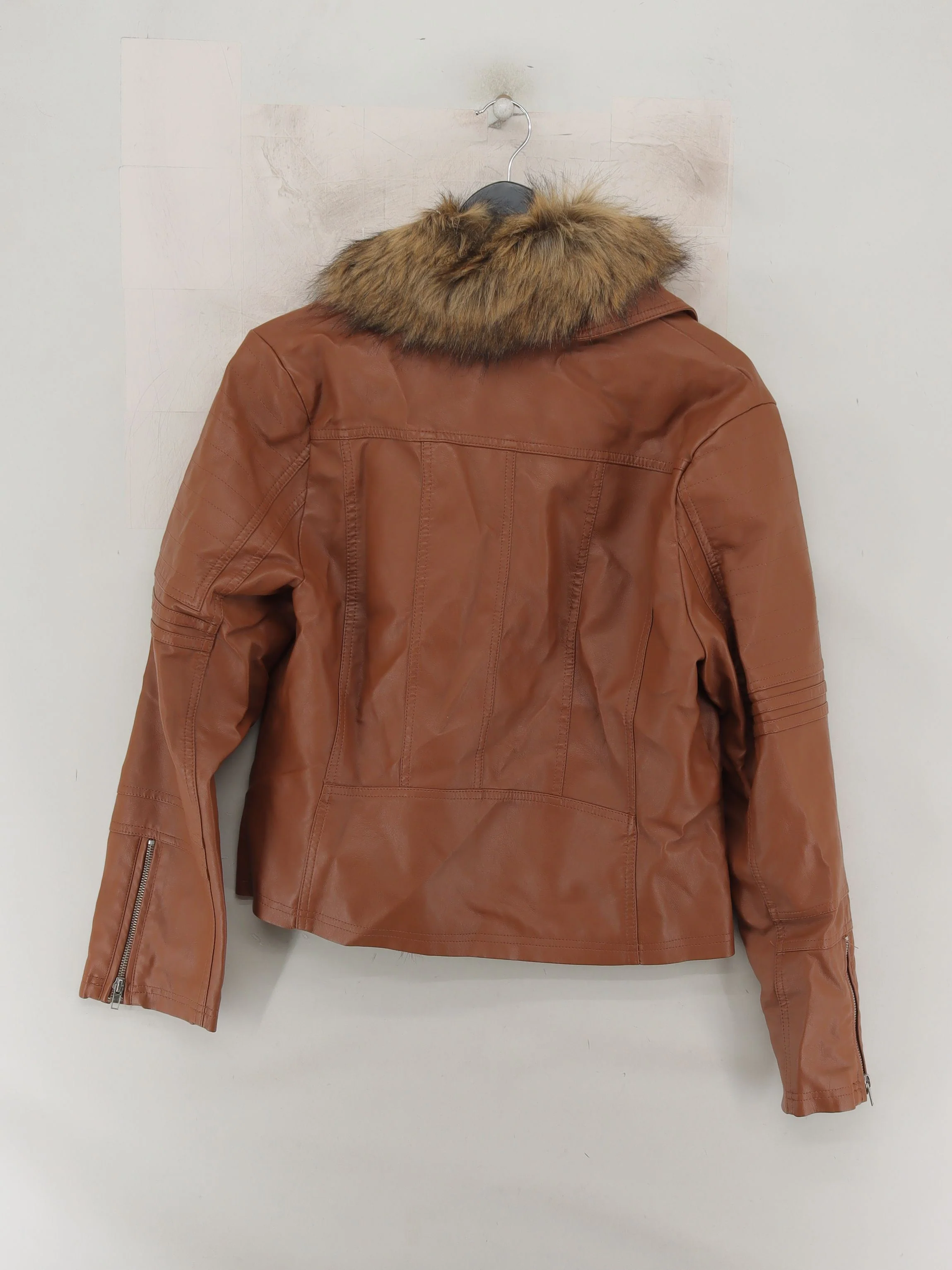 B. You Motorcycle Jacket jacket brown - Image 2